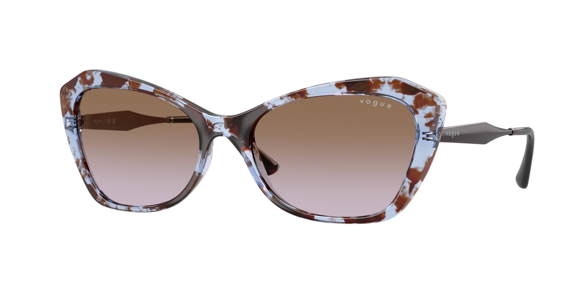 VOGUE 0VO5626S BLUE HAVANA irregular sunglasses by VOGUE