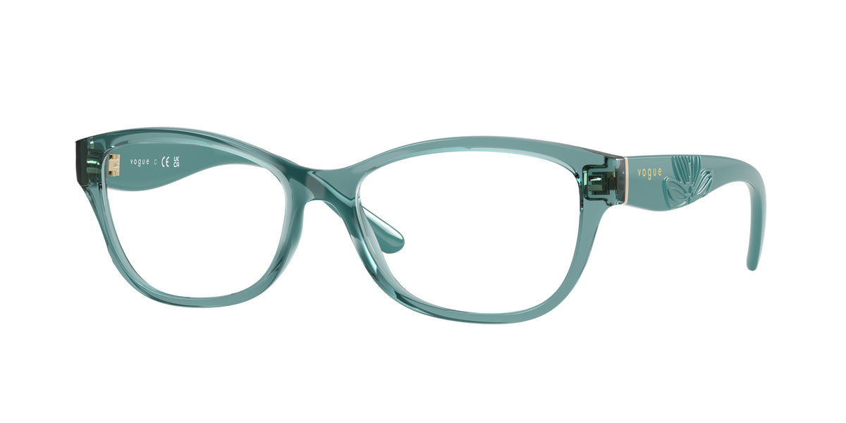 VOGUE 0VO5627 TRANSPARENT LIGHT GREEN butterfly glasses by VOGUE