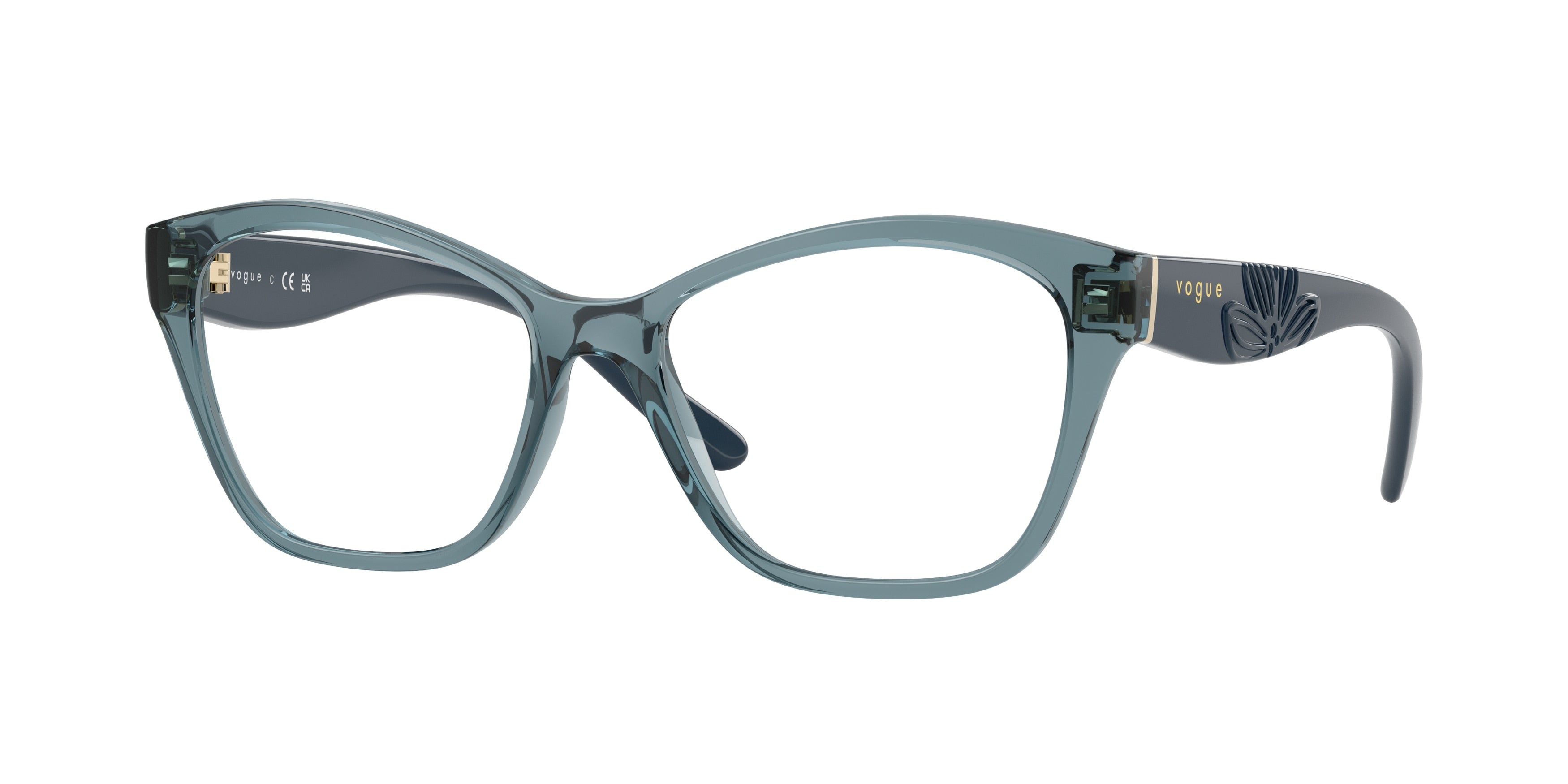 VOGUE 0VO5628 TRANSPARENT LIGHT BLUE irregular glasses by VOGUE