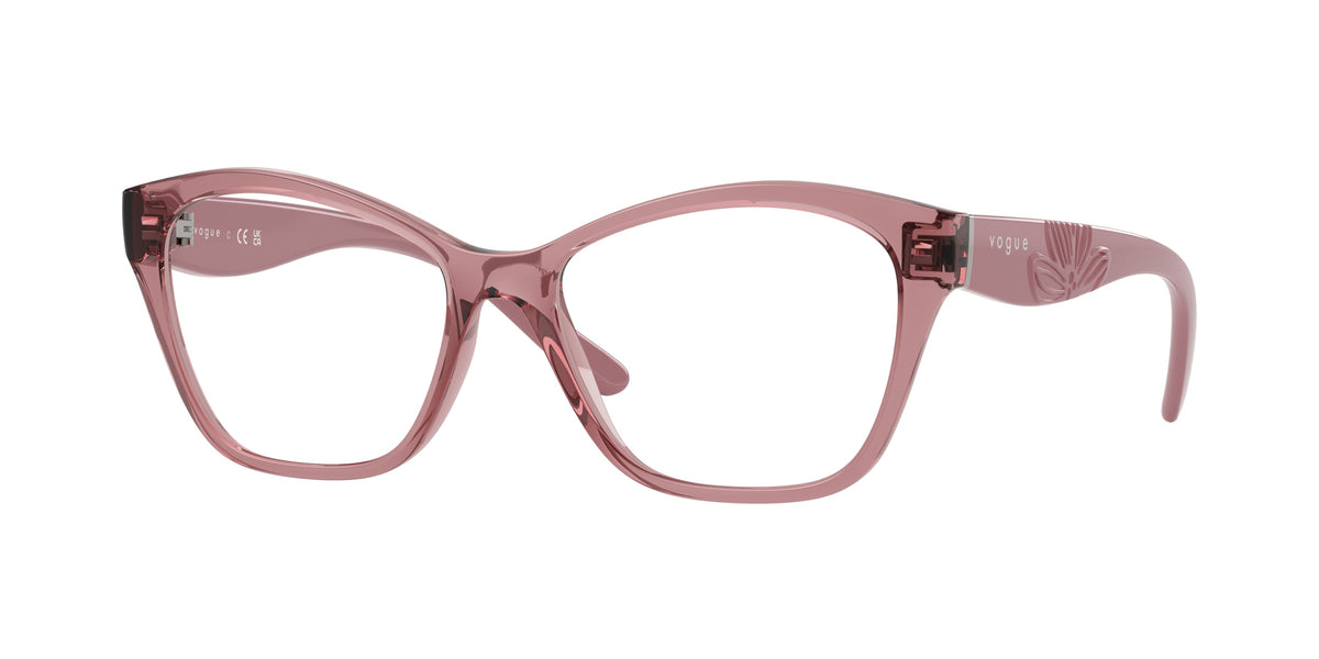 VOGUE 0VO5628 TRANSPARENT DARK PINK irregular glasses by VOGUE
