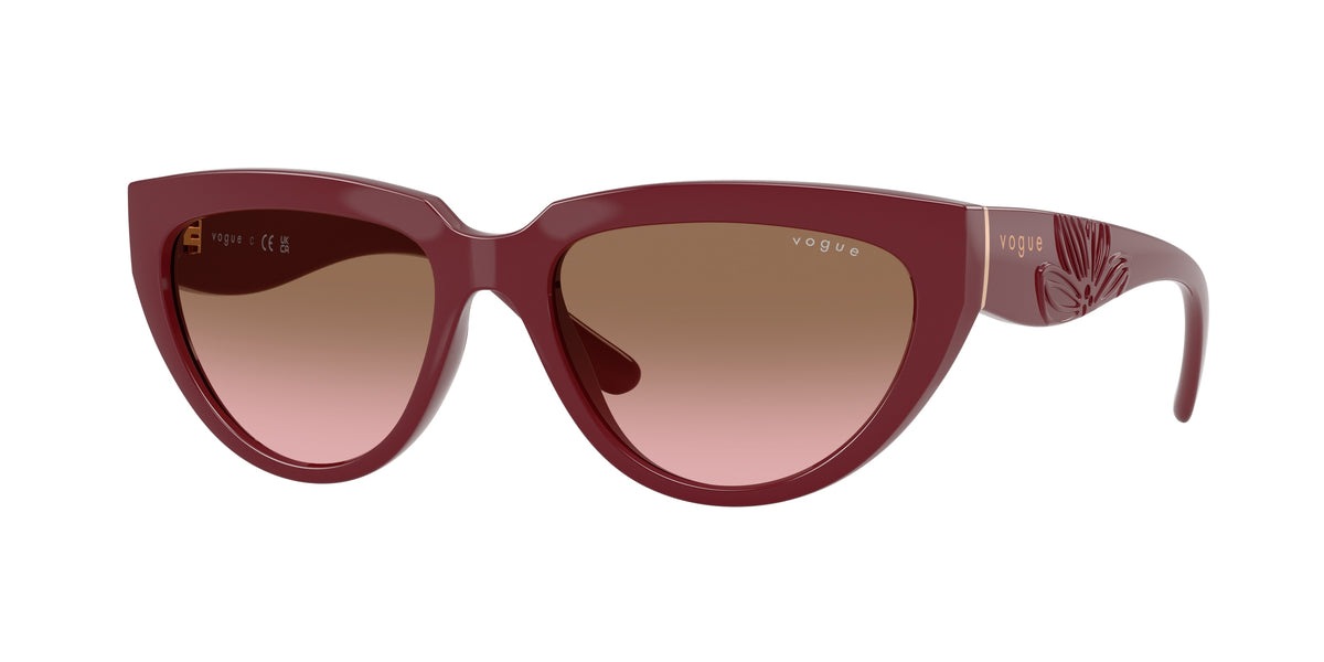 VOGUE 0VO5629S FULL BORDEAUX irregular sunglasses by VOGUE