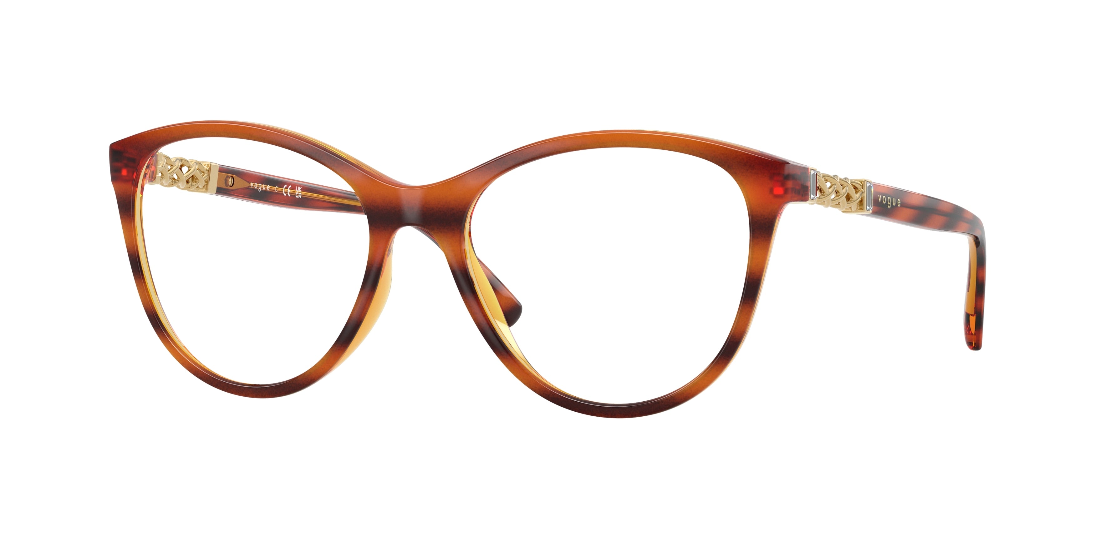 VOGUE 0VO5631B STRIPED DARK HAVANA phantos glasses by VOGUE