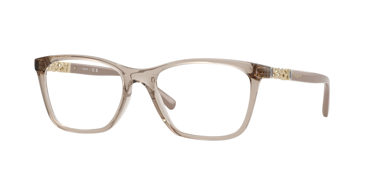 VOGUE 0VO5632B TRANSPARENT CARAMEL pillow glasses by VOGUE