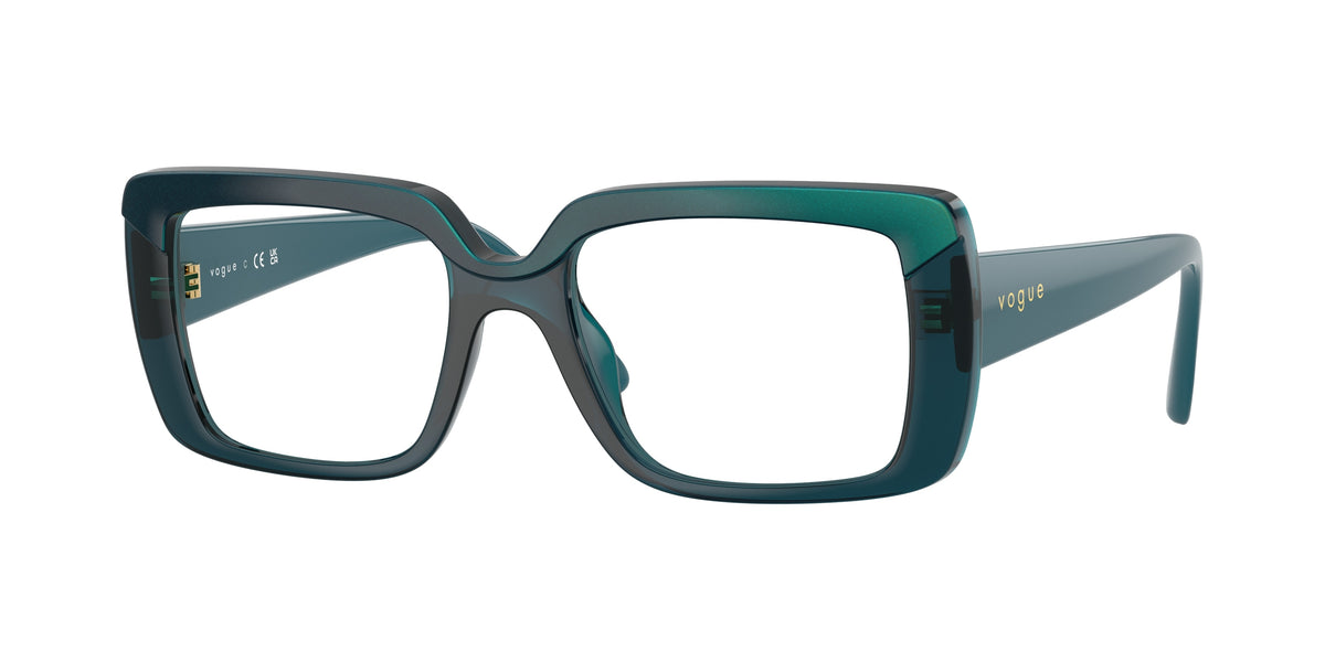 VOGUE 0VO5636U TOP BLUE/TRANSPARENT OCTANIO rectangle glasses by VOGUE
