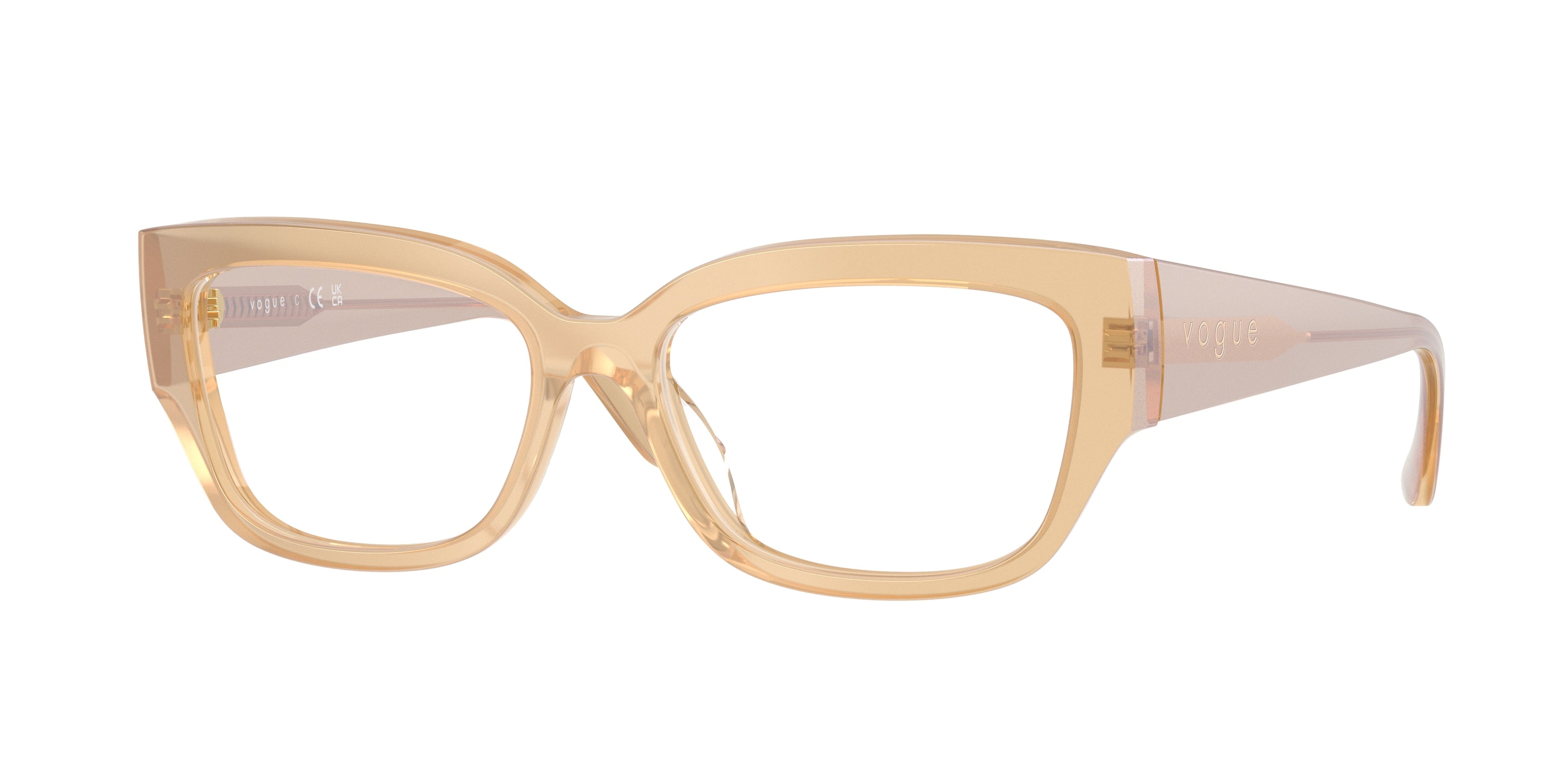 VOGUE 0VO5639U TRANSPARENT PEARL CREAM pillow glasses by VOGUE