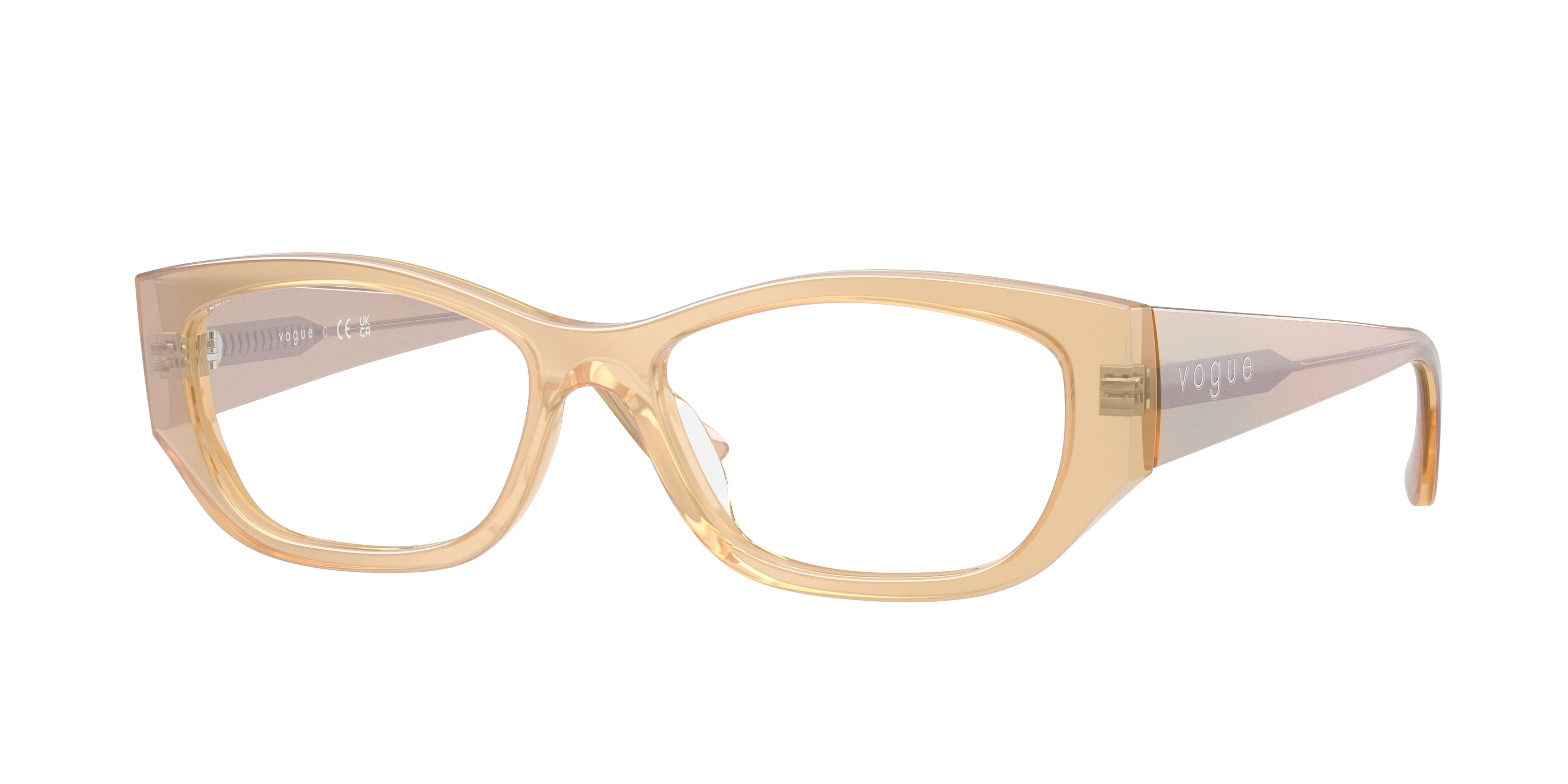 VOGUE 0VO5640U TRANSPARENT PEARL CREAM pillow glasses by VOGUE