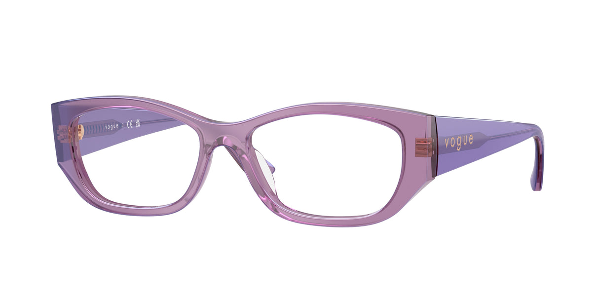 VOGUE 0VO5640U TRANSPARENT PEARL PURPLE pillow glasses by VOGUE