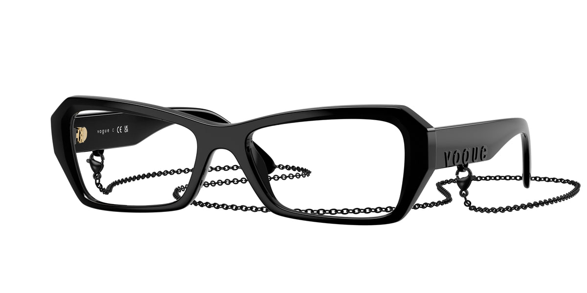 VOGUE 0VO5656U BLACK butterfly glasses by VOGUE