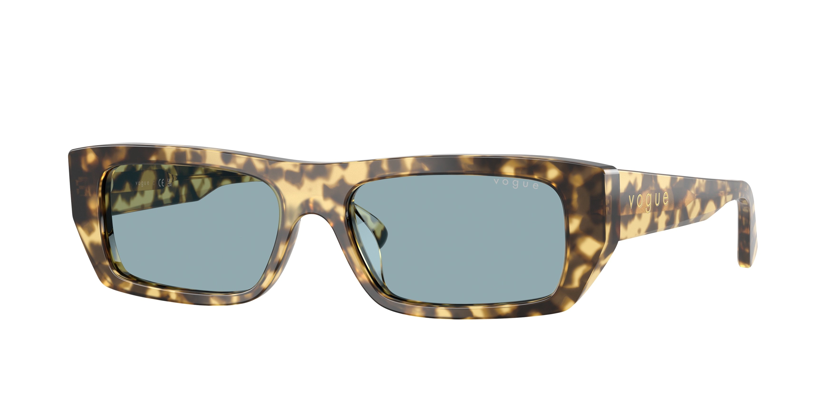 VOGUE 0VO5657SU BROWN/BEIGE TORTOISE rectangle sunglasses by VOGUE