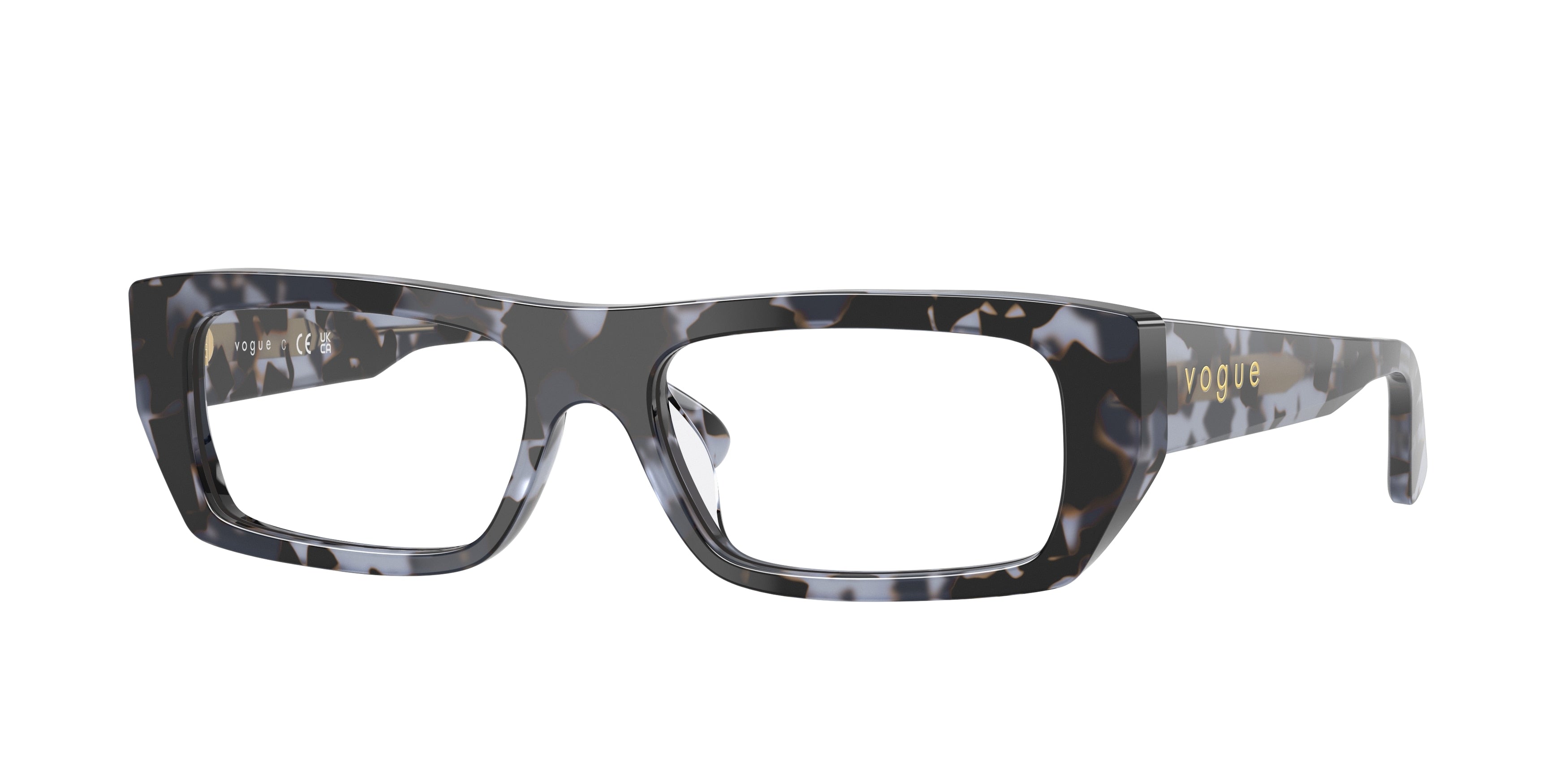 VOGUE 0VO5660U BLUE TORTOISE rectangle glasses by VOGUE