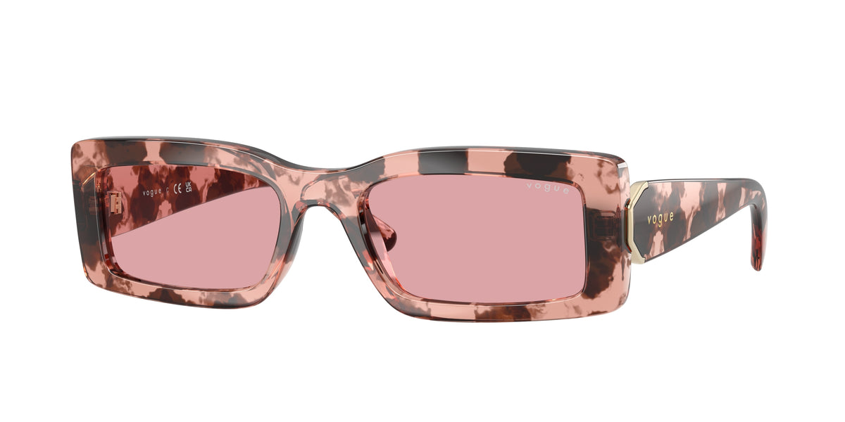 VOGUE 0VO5674S ROSE HAVANA rectangle sunglasses by VOGUE