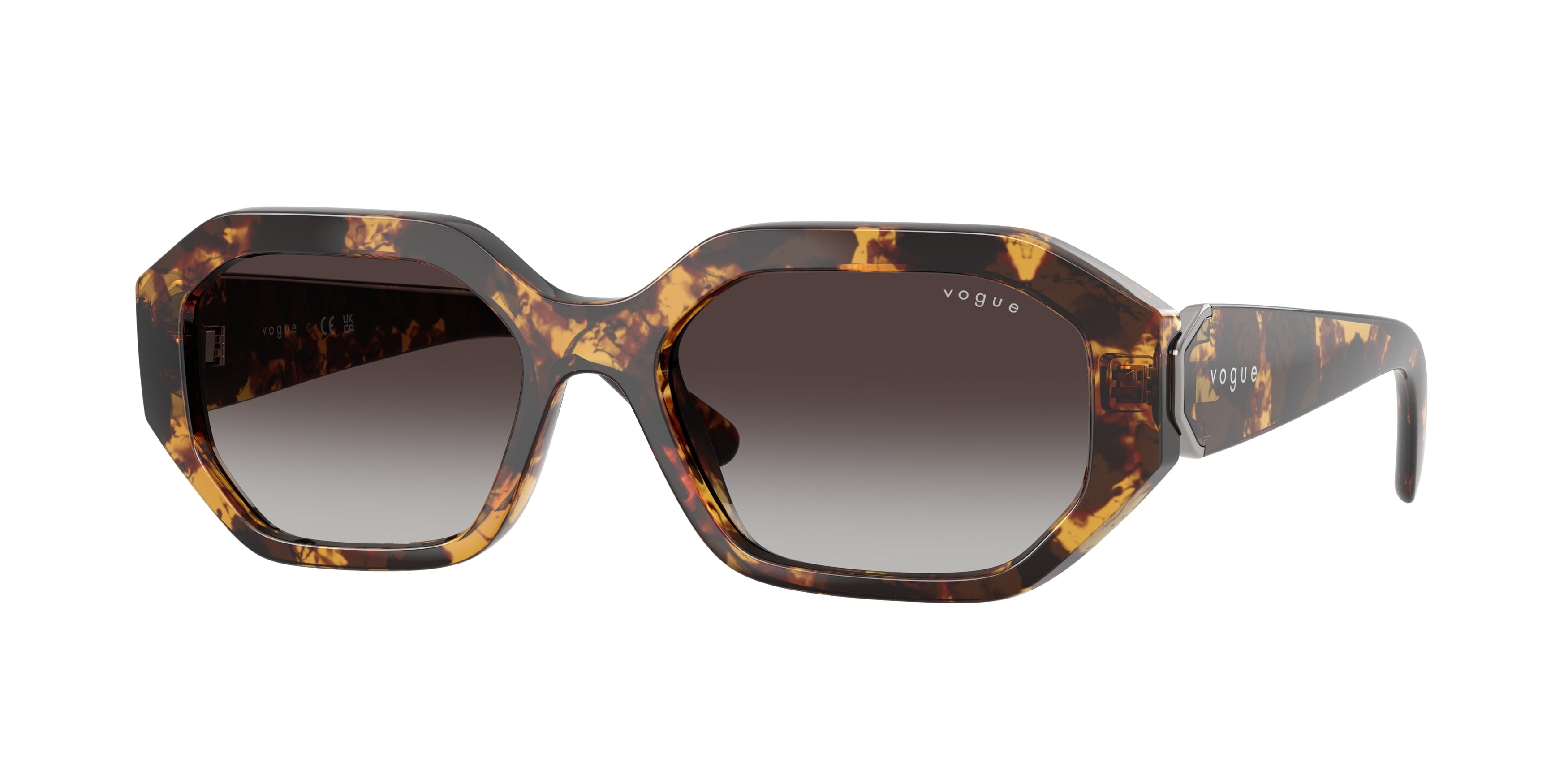 VOGUE 0VO5675S HONEY HAVANA irregular sunglasses by VOGUE
