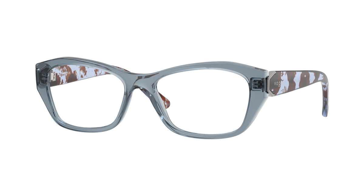 VOGUE 0VO5676 TRANSPARENT BLUE irregular glasses by VOGUE
