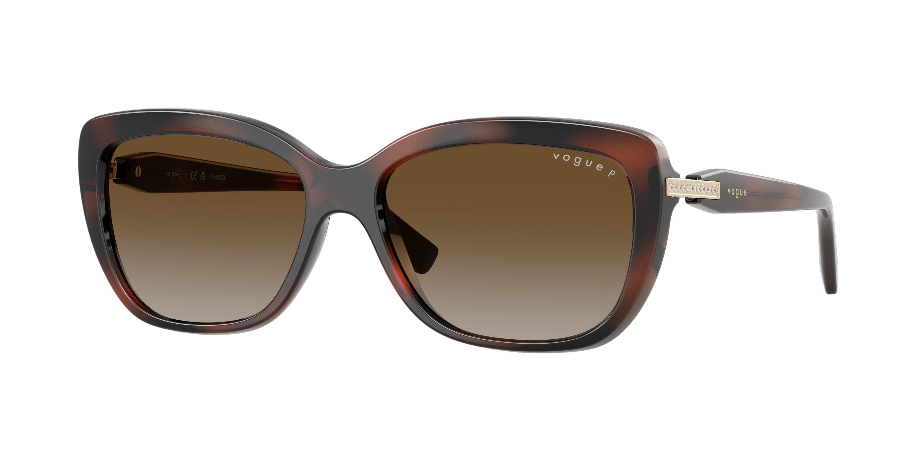 VOGUE 0VO5678SB BROWN HAVANA butterfly sunglasses by VOGUE