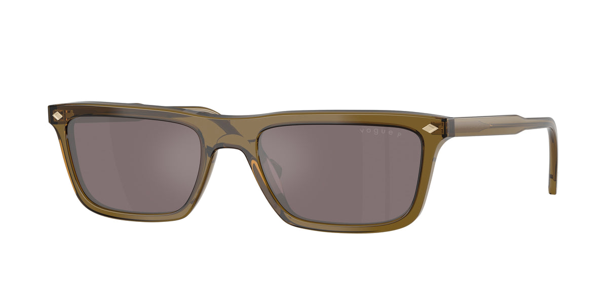 VOGUE 0VO5687S TRANSPARENT OLIVE GREEN pillow sunglasses by VOGUE