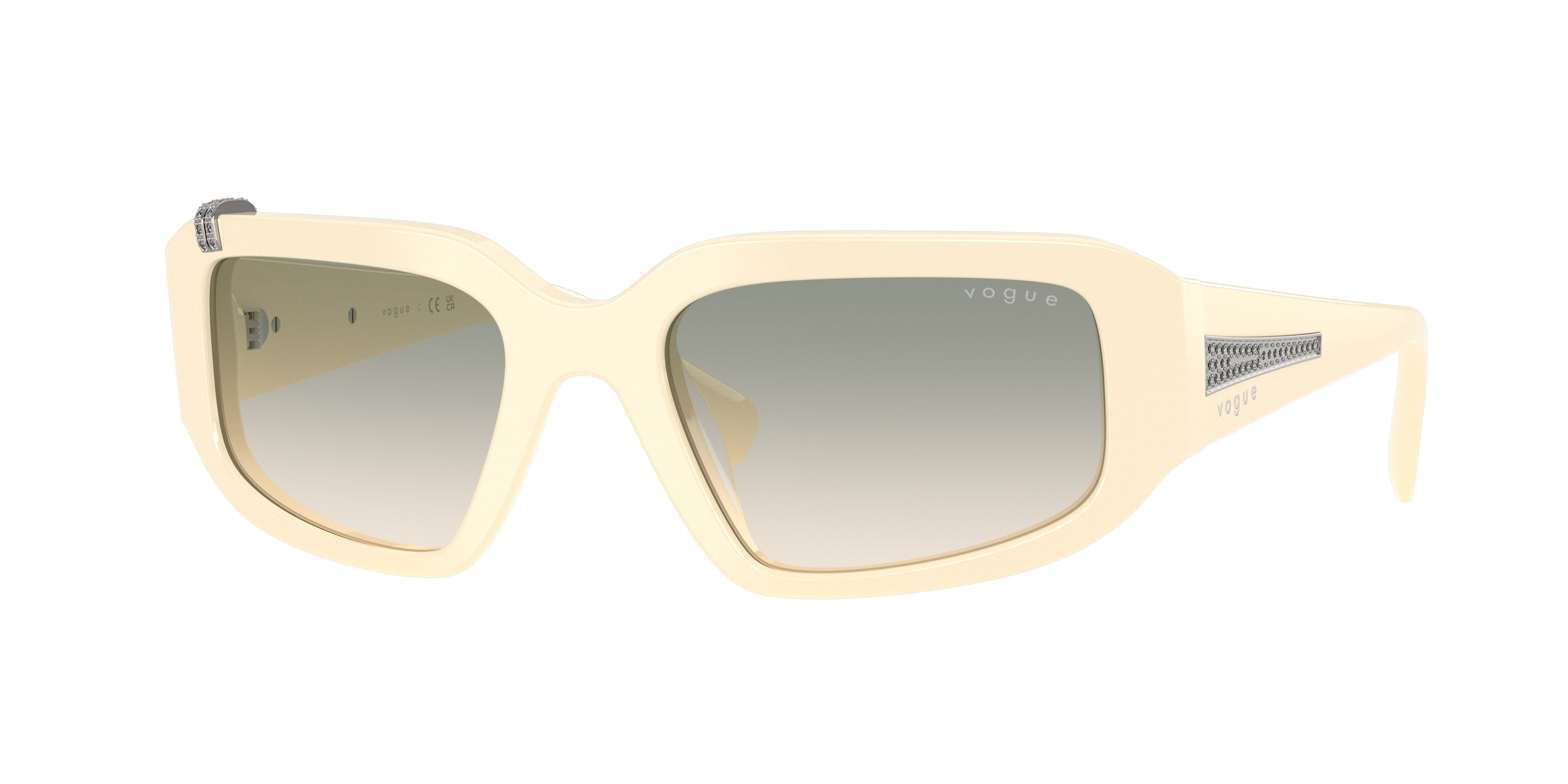 VOGUE 0VO5688SB FULL IVORY irregular sunglasses by VOGUE