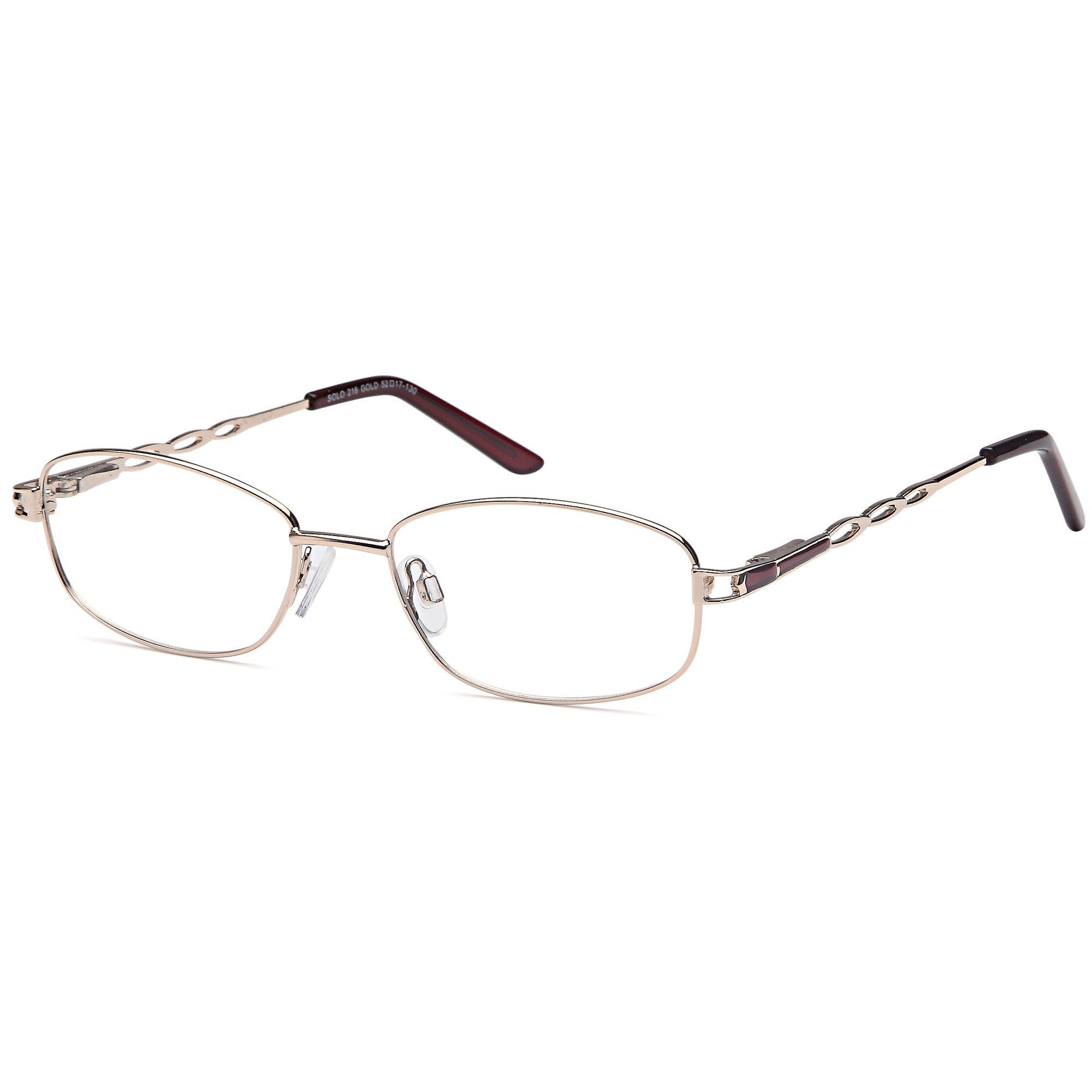 Solo SOLO 216 Gold Metal Glasses – Women Full Rim Eyewear