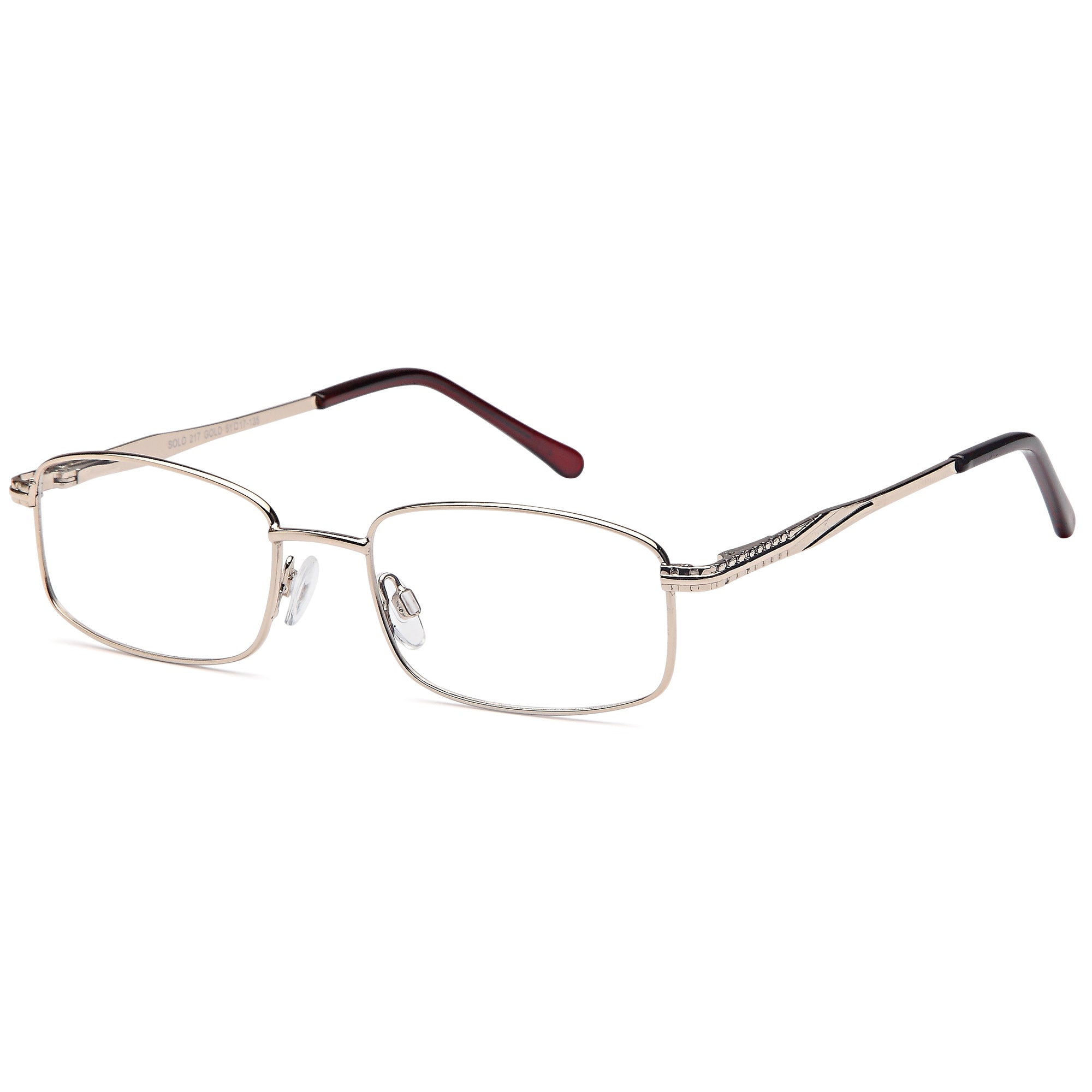 Solo SOLO 217 Gold Metal Glasses – Women Full Rim Eyewear