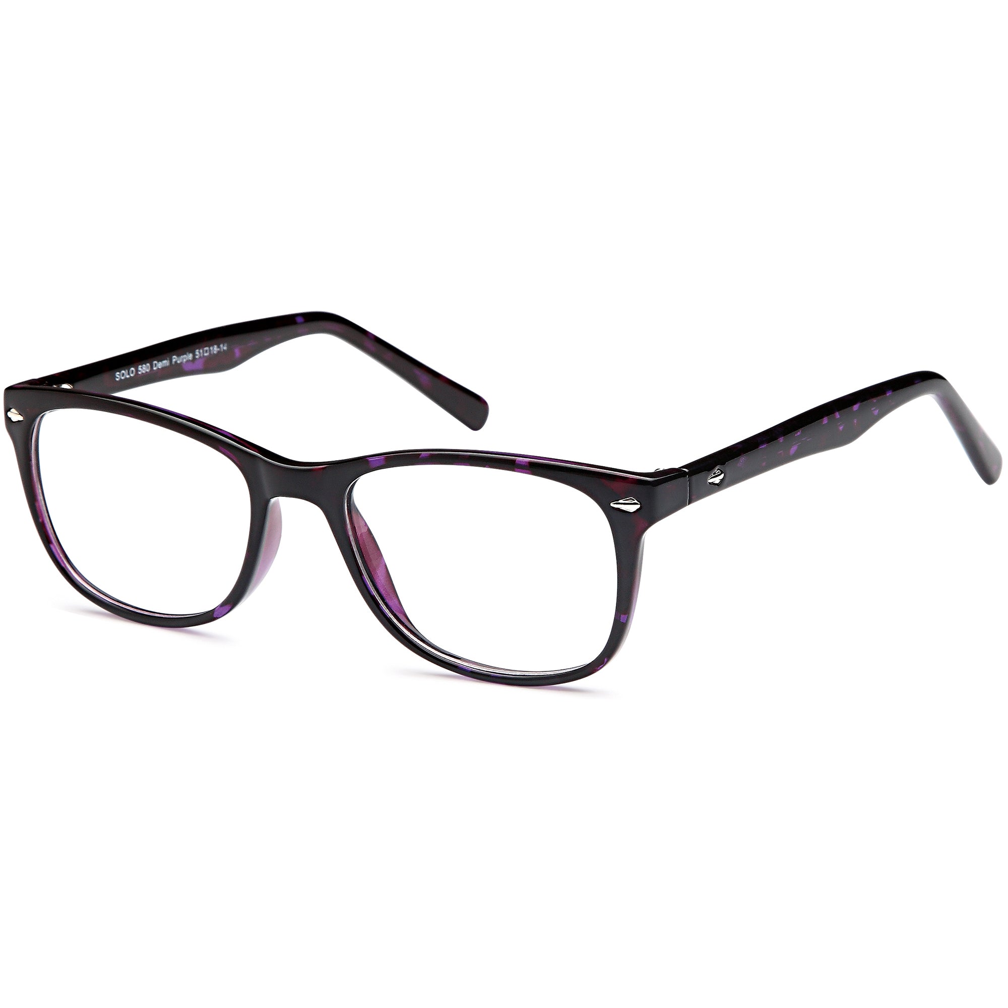 Solo SOLO 580 Demi Plastic Glasses – Unisex Full Rim Eyewear
