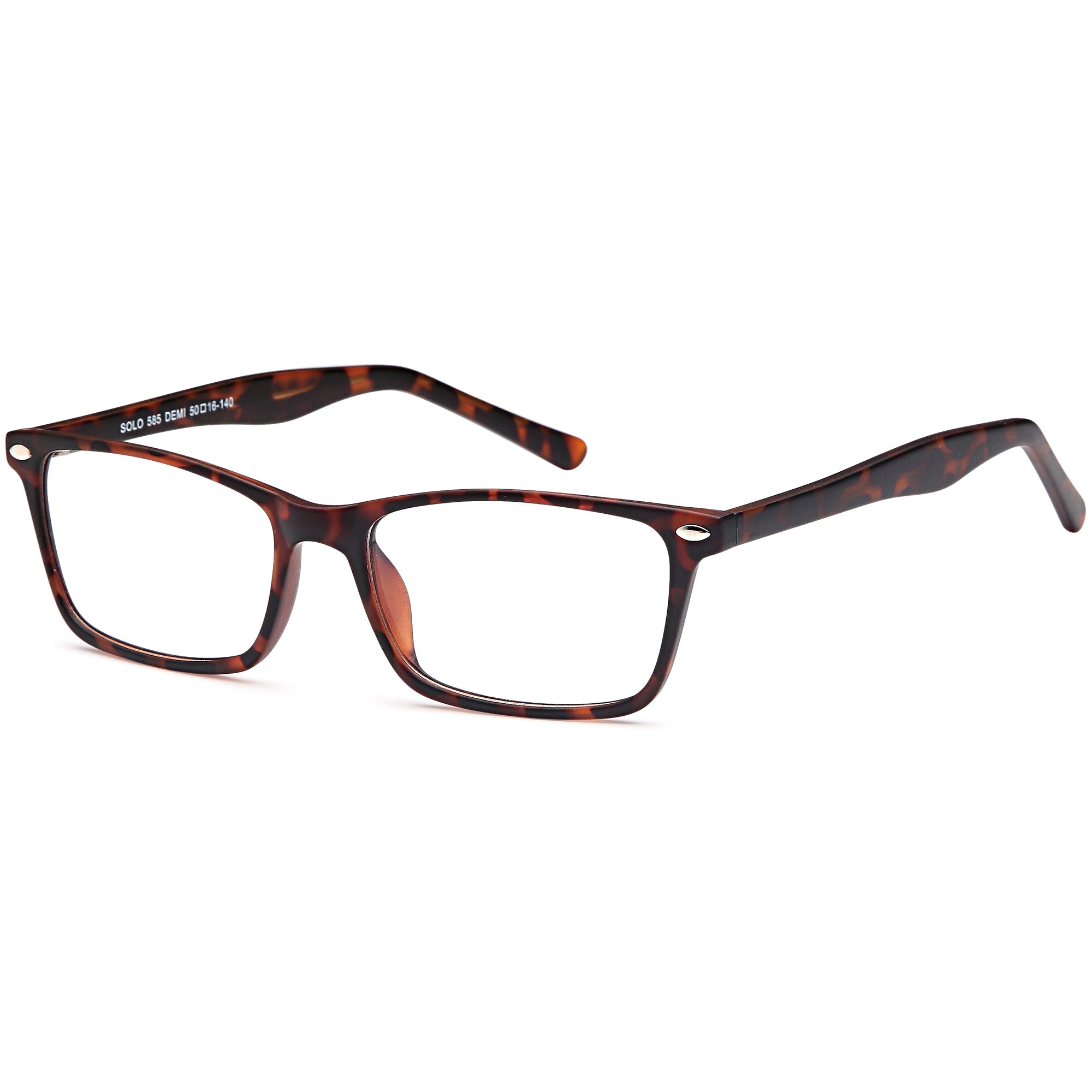 Solo SOLO 585 Demi Plastic Glasses – Unisex Full Rim Eyewear