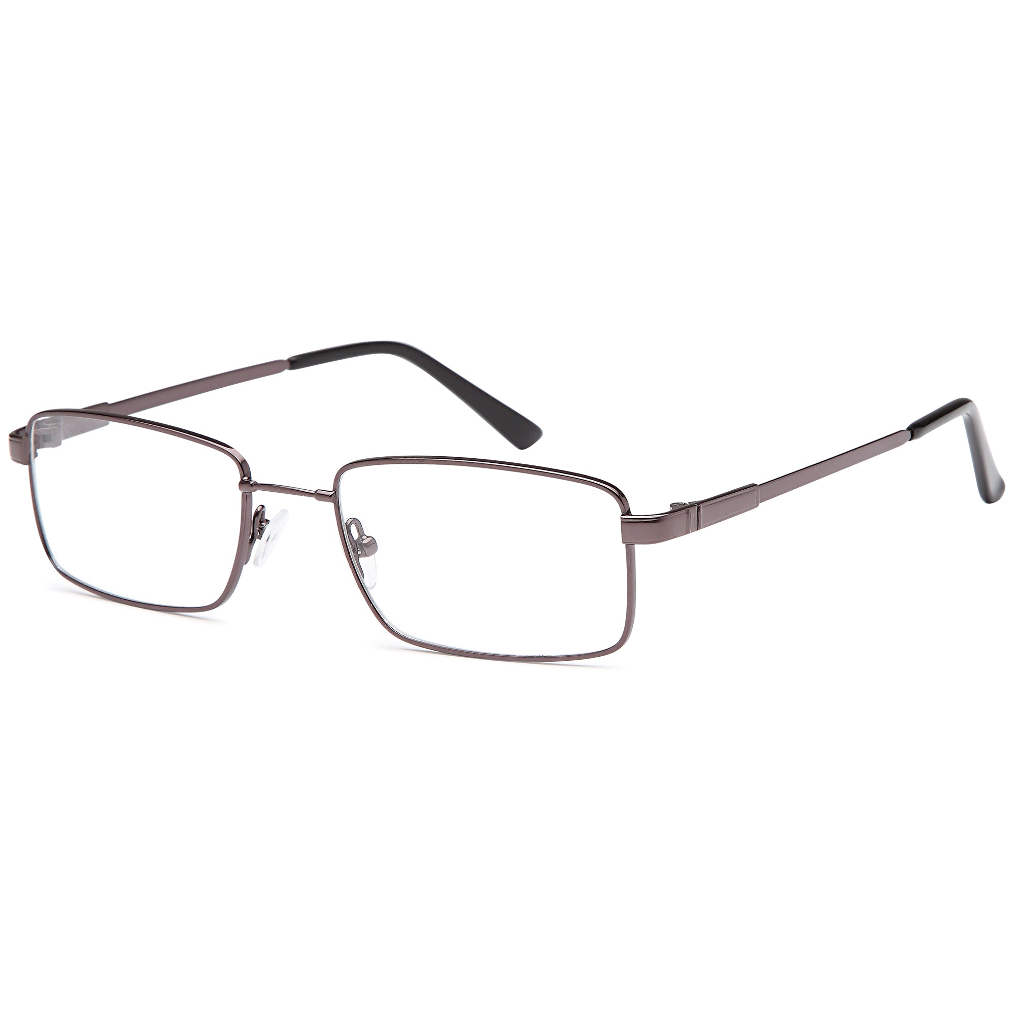 Flexit MODEL6035 Gun Square Metal Glasses – Men Full Rim Eyewear