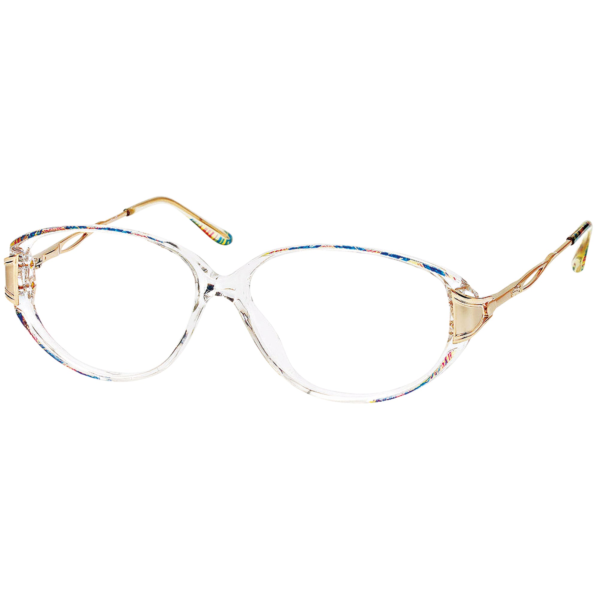 Solo SOLO 605 Blue Plastic Glasses – Women Full Rim Eyewear