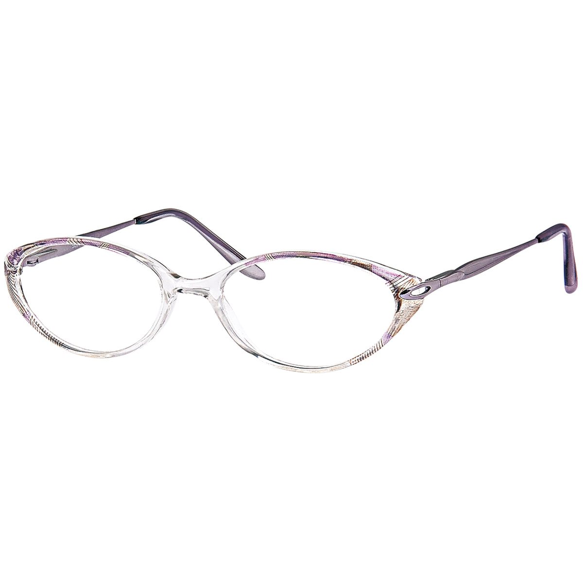 SOLO 616 Shaded Brown Square Plastic Glasses – Women Full Rim Eyewear