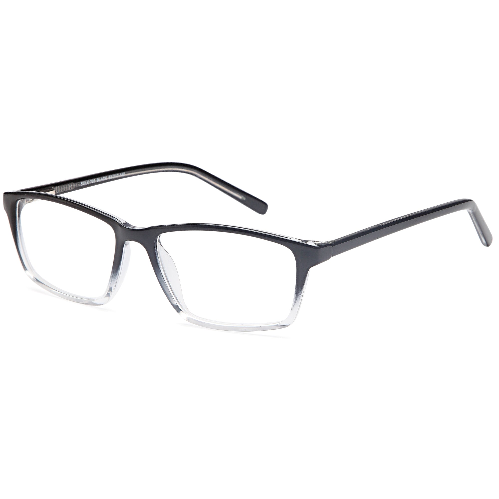 Solo SOLO 703 Black Plastic Glasses – Men Full Rim Eyewear