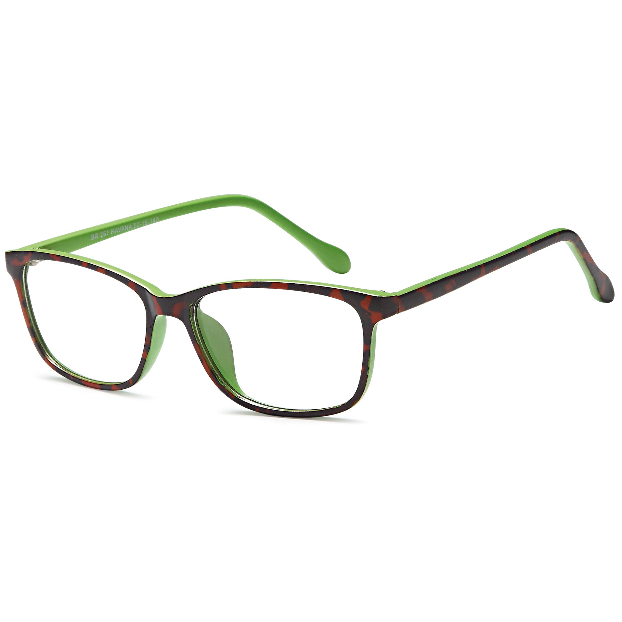 Brooksfield BR261 Havana Square Plastic Glasses – Women Full Rim Eyewear