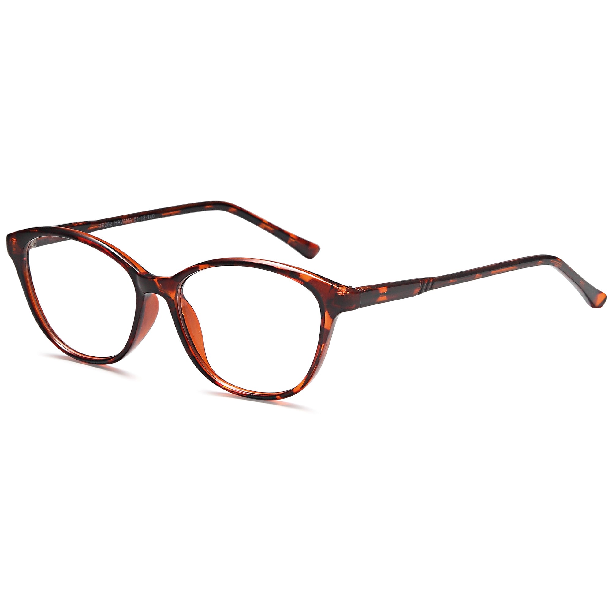 Brooksfield BR262 Havana Square Plastic Glasses – Women Full Rim Eyewear