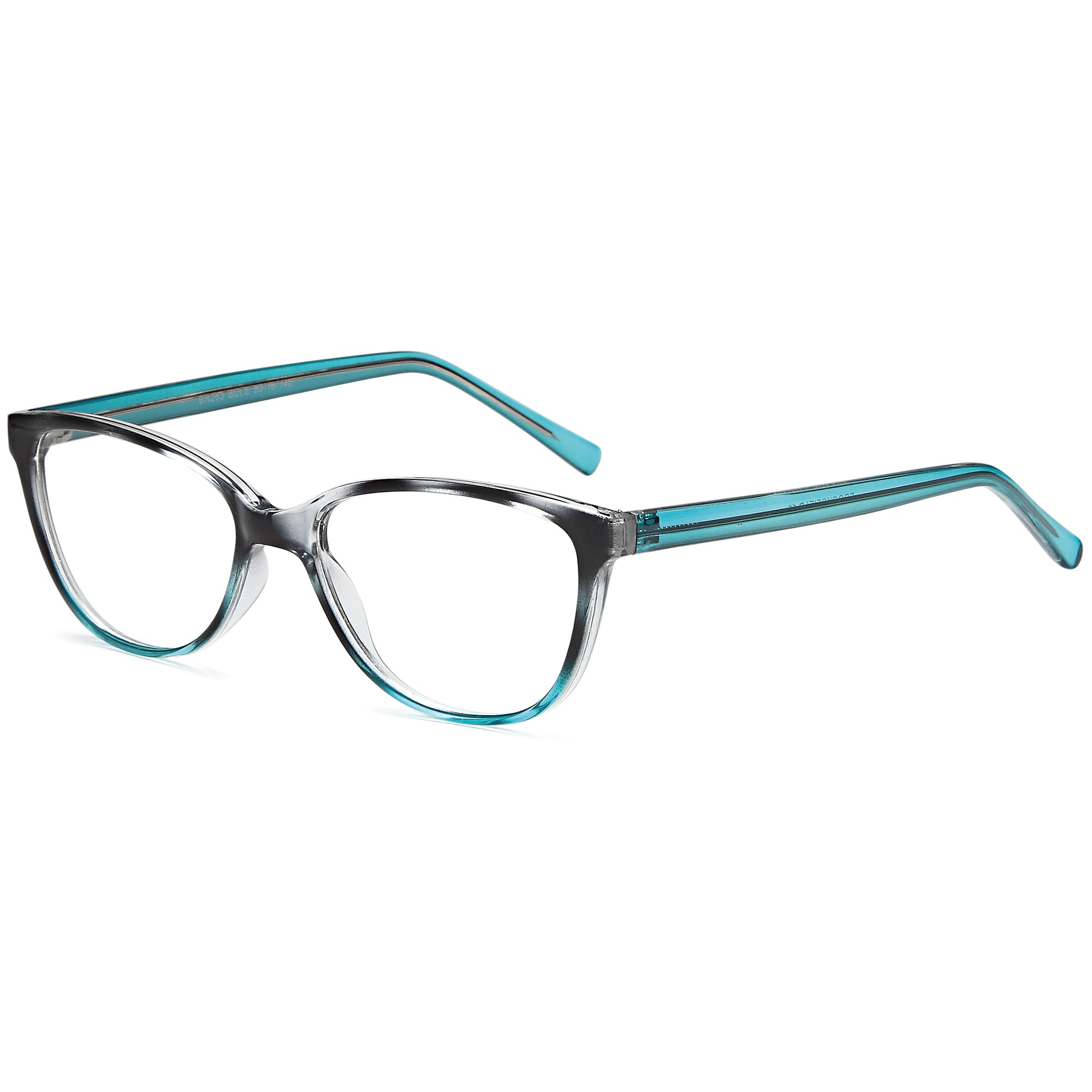 Brooksfield BR263 Blue Square Plastic Glasses – Women Full Rim Eyewear