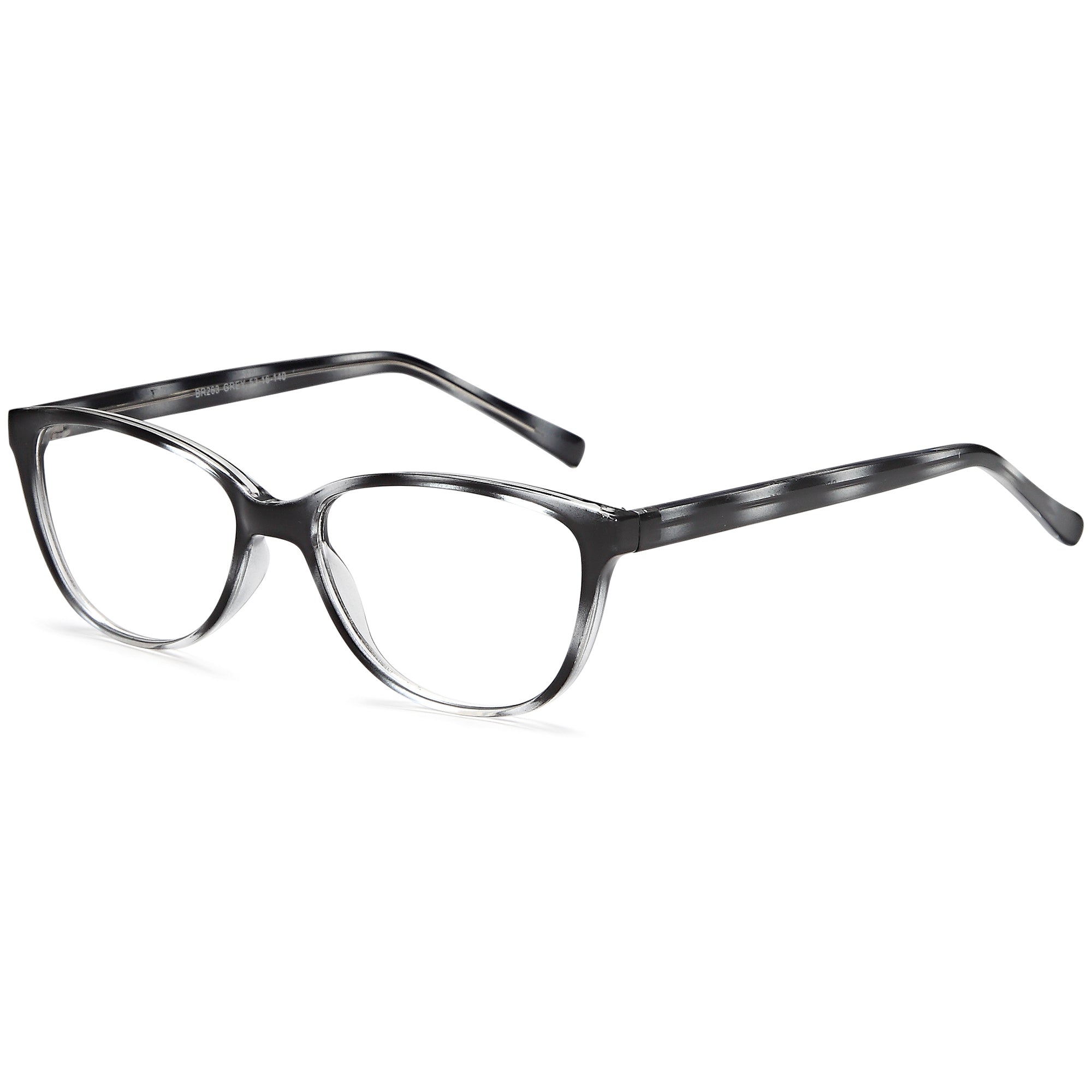 Brooksfield BR263 Grey Square Plastic Glasses – Women Full Rim Eyewear
