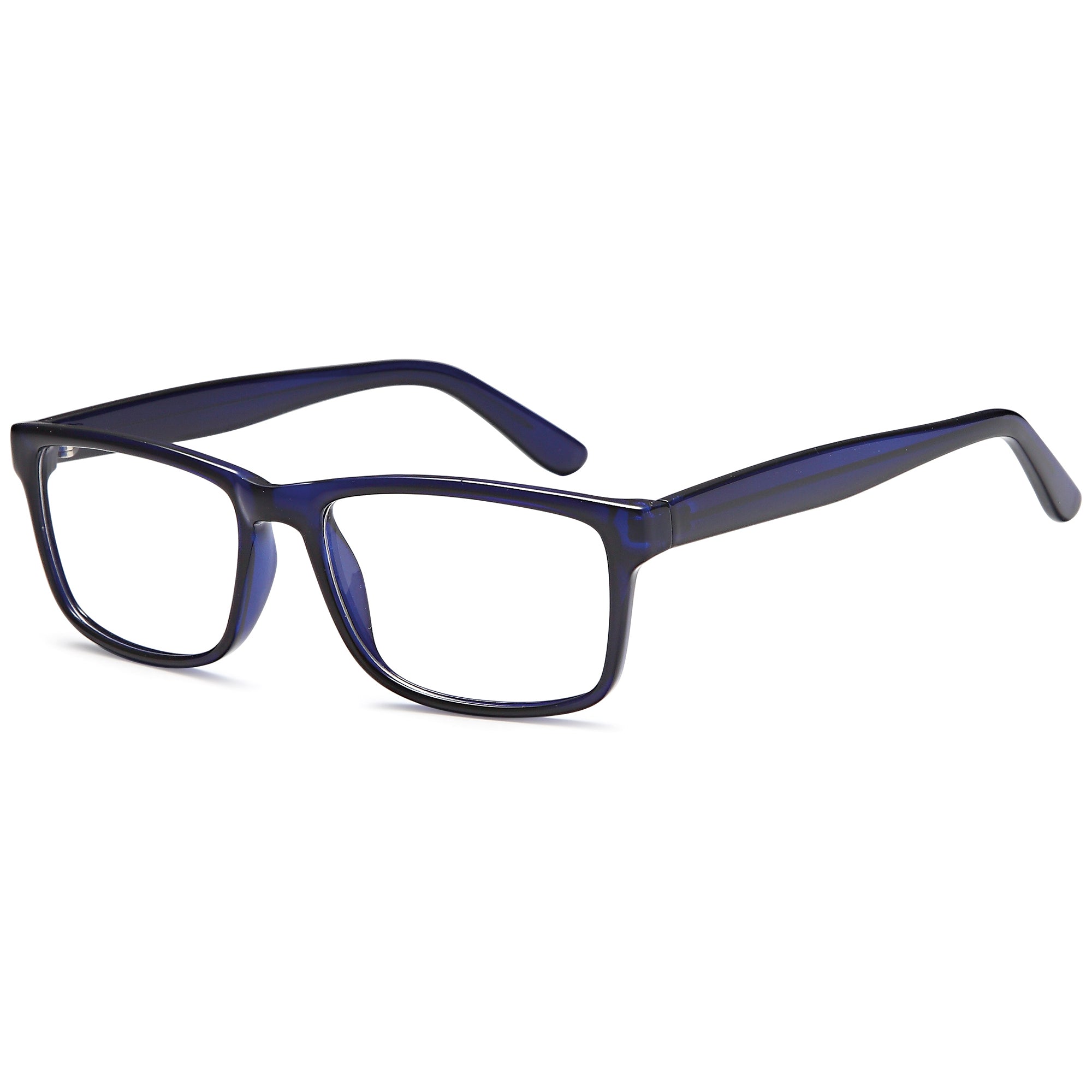 Brooksfield BR266 Blue Square Plastic Glasses – Men Full Rim Eyewear