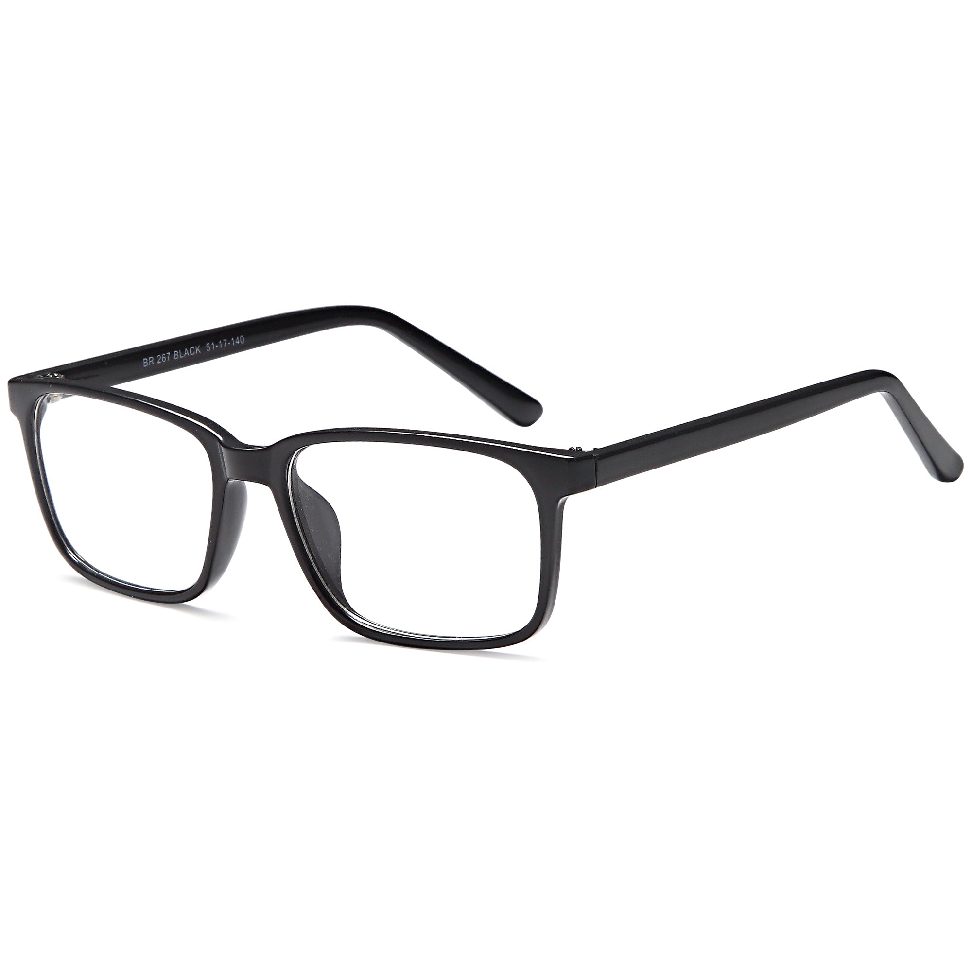 Brooksfield BR267 Black Square Plastic Glasses – Men Full Rim Eyewear