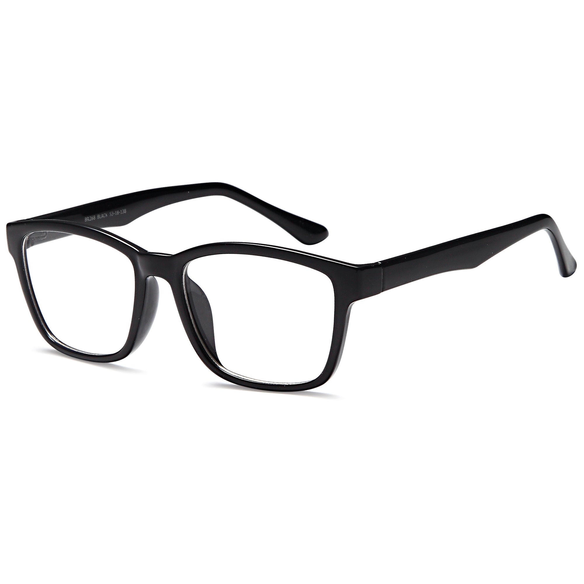 Brooksfield BR268 Black Square Plastic Glasses – Men Full Rim Eyewear