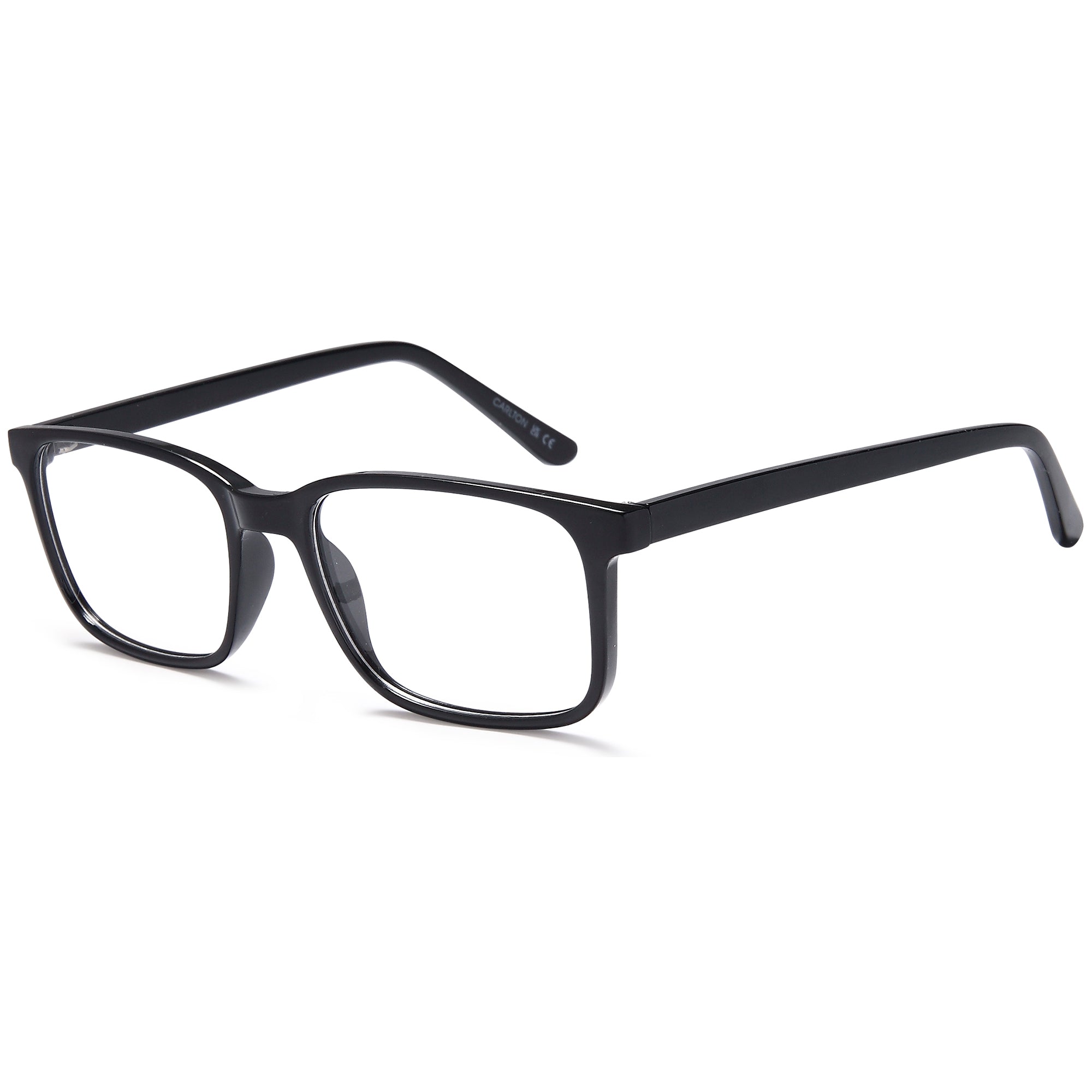 Carlton CAR01 Black Square Plastic Glasses – Men Full Rim Eyewear