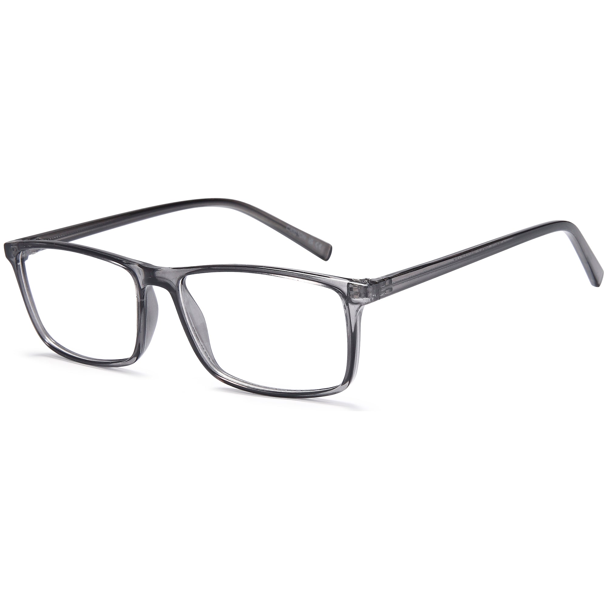 Carlton CAR02 Grey Square Plastic Glasses – Men Full Rim Eyewear
