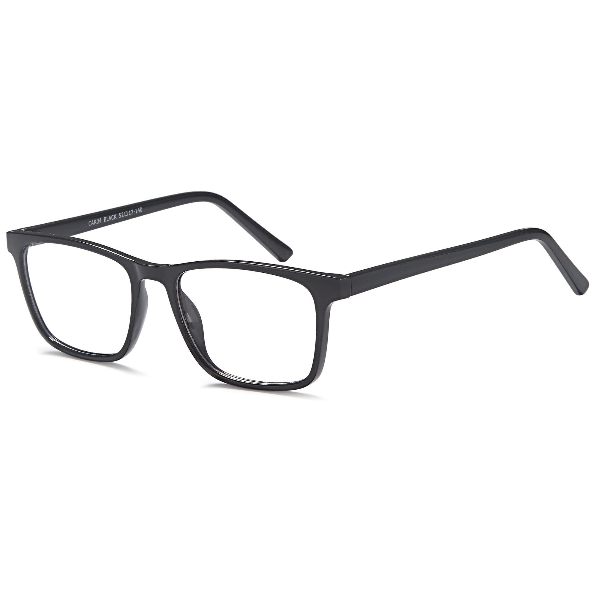 Carlton CAR04 Black Square Plastic Glasses – Men Full Rim Eyewear