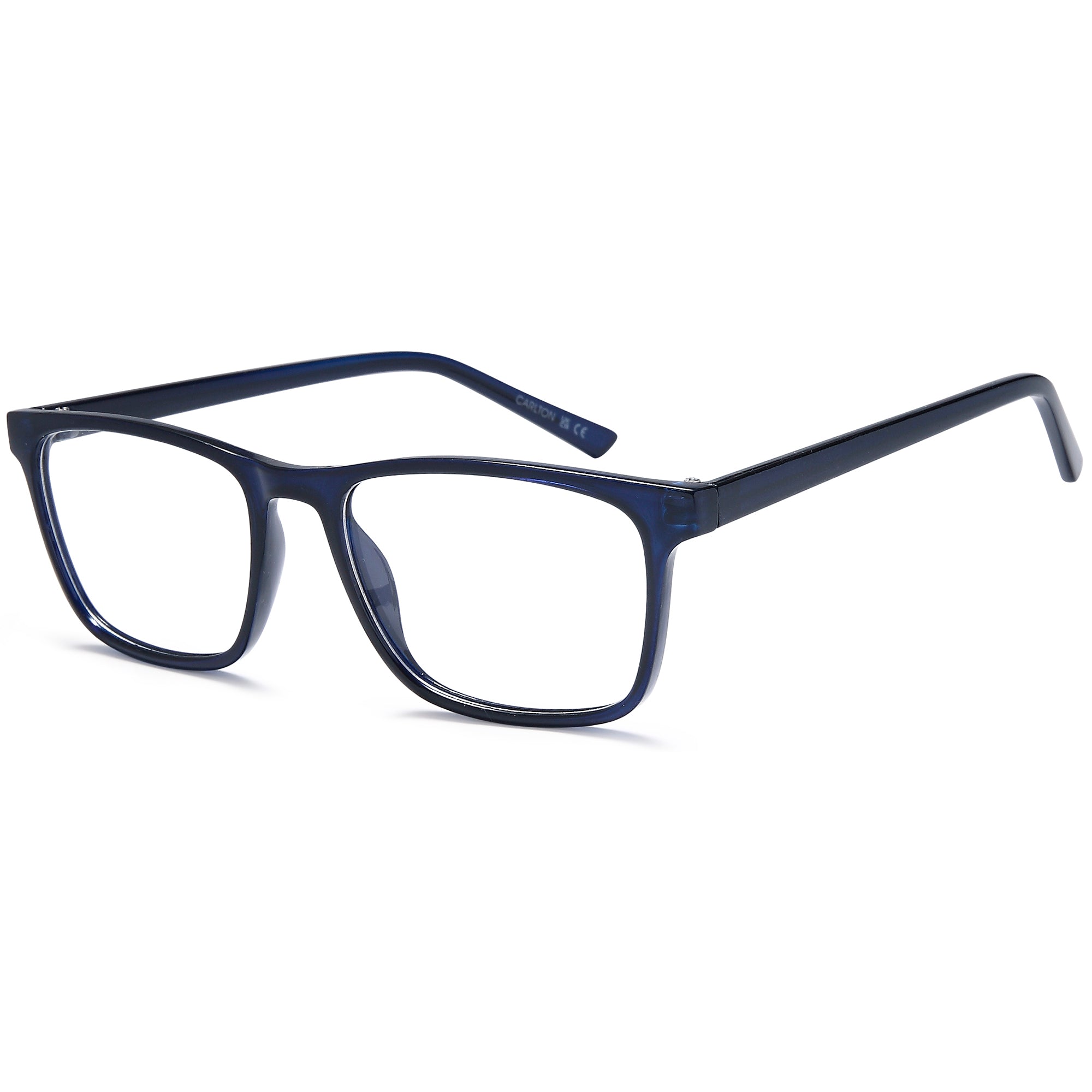 Carlton CAR04 Blue Square Plastic Glasses – Men Full Rim Eyewear