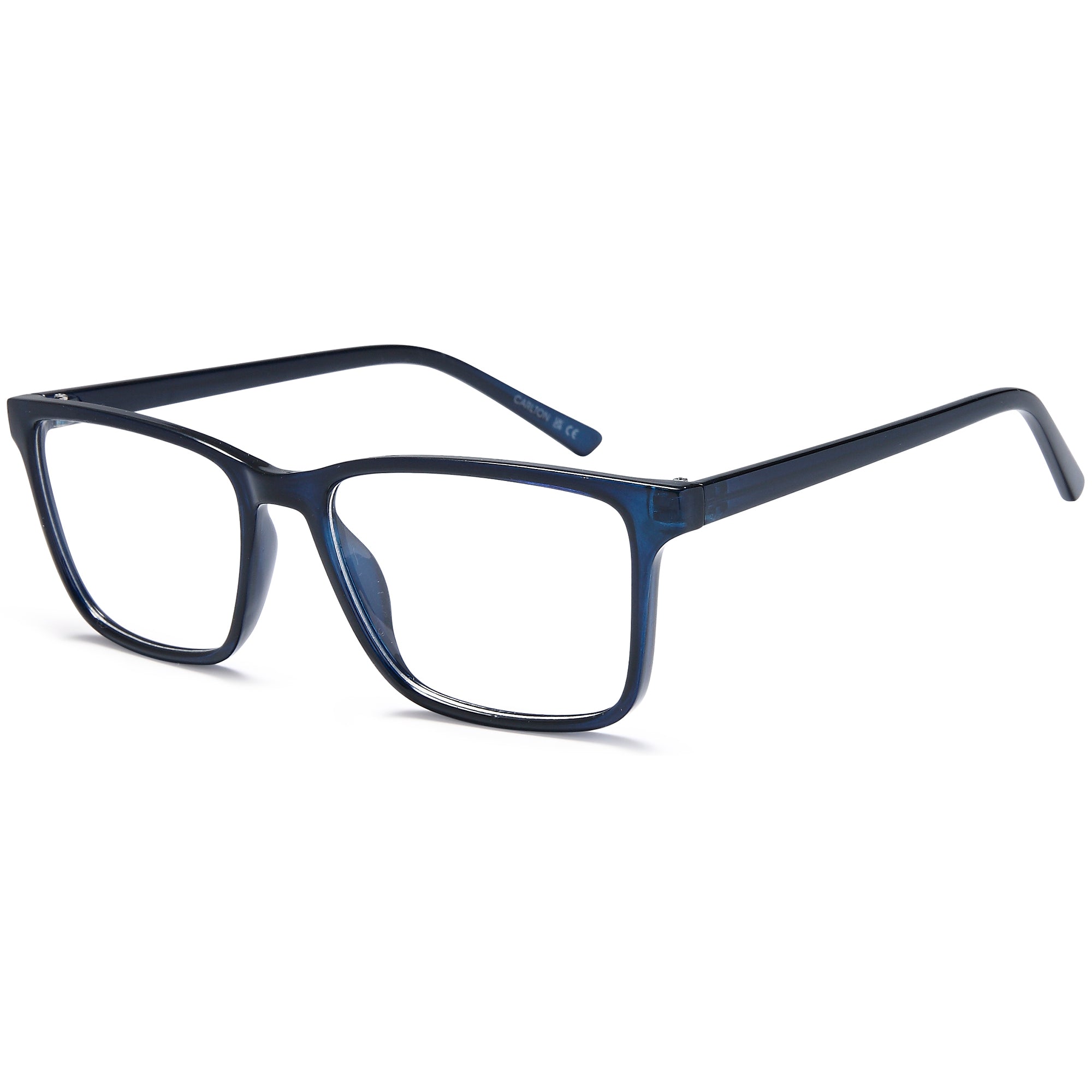 Carlton CAR06 Blue Square Plastic Glasses – Men Full Rim Eyewear