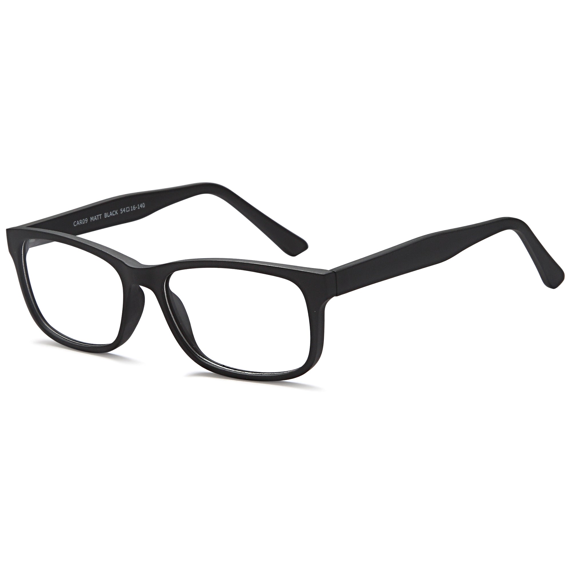 Carlton CAR09 Matt Black Plastic Glasses – Men Full Rim Eyewear