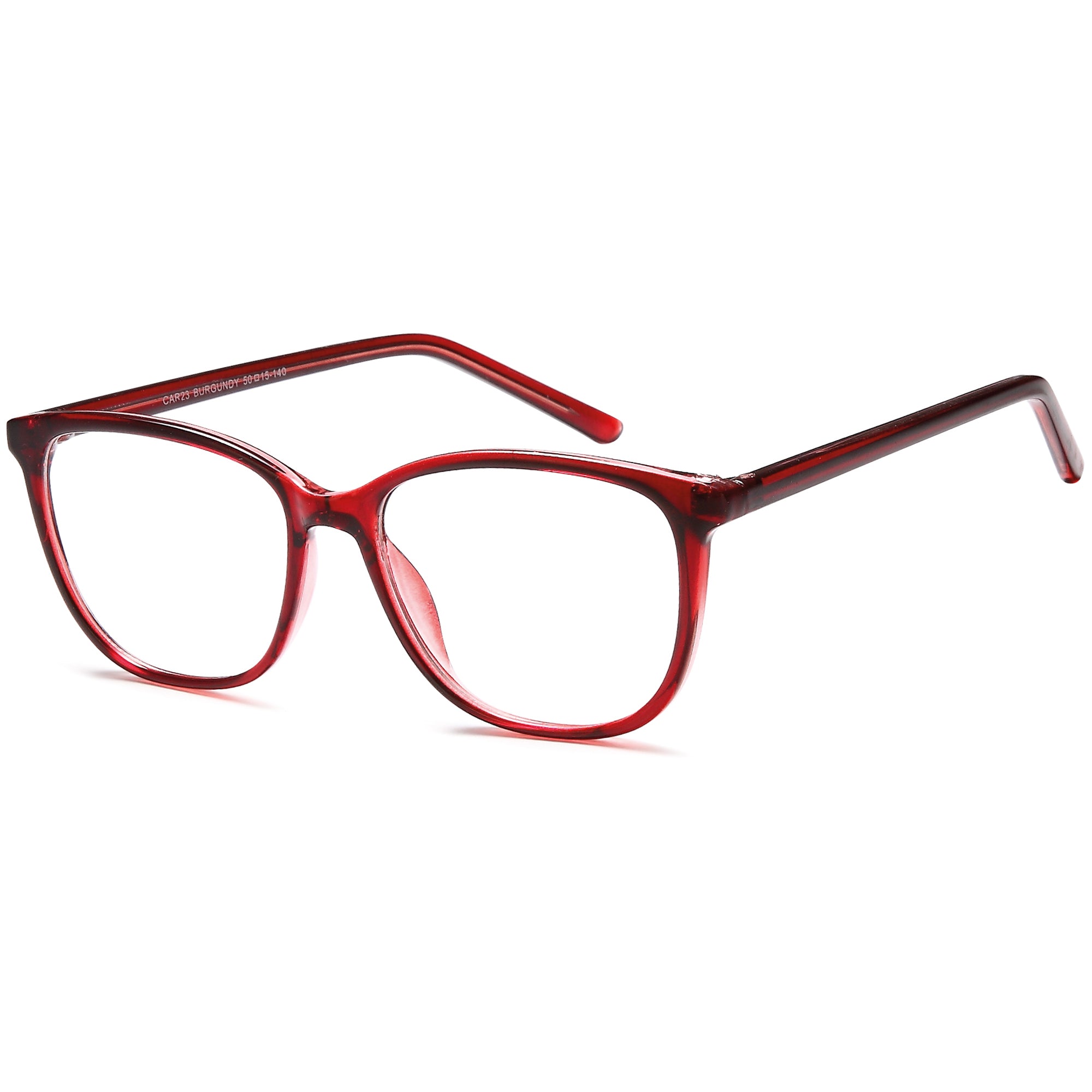 Carlton CAR23 Burgundy Square Plastic Glasses – Women Full Rim Eyewear