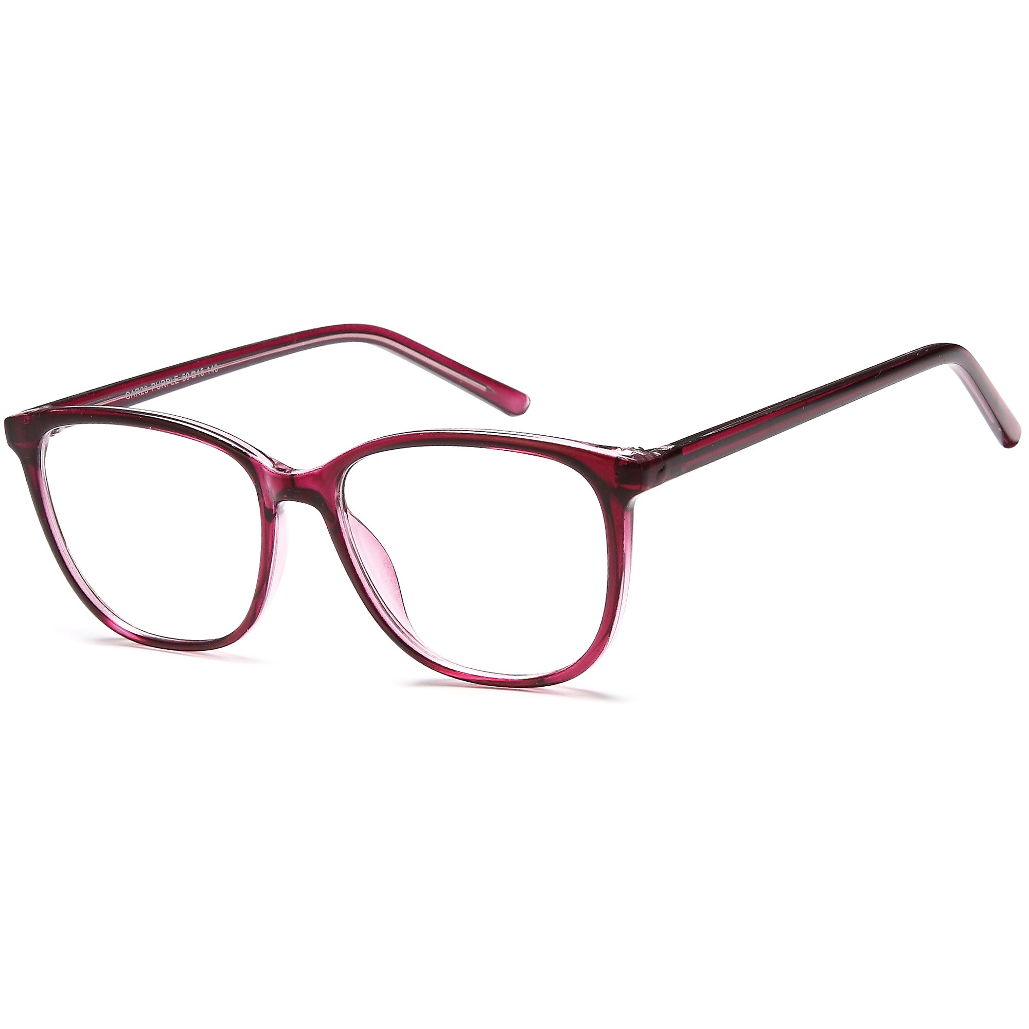 Carlton CAR23 Purple Square Plastic Glasses – Women Full Rim Eyewear