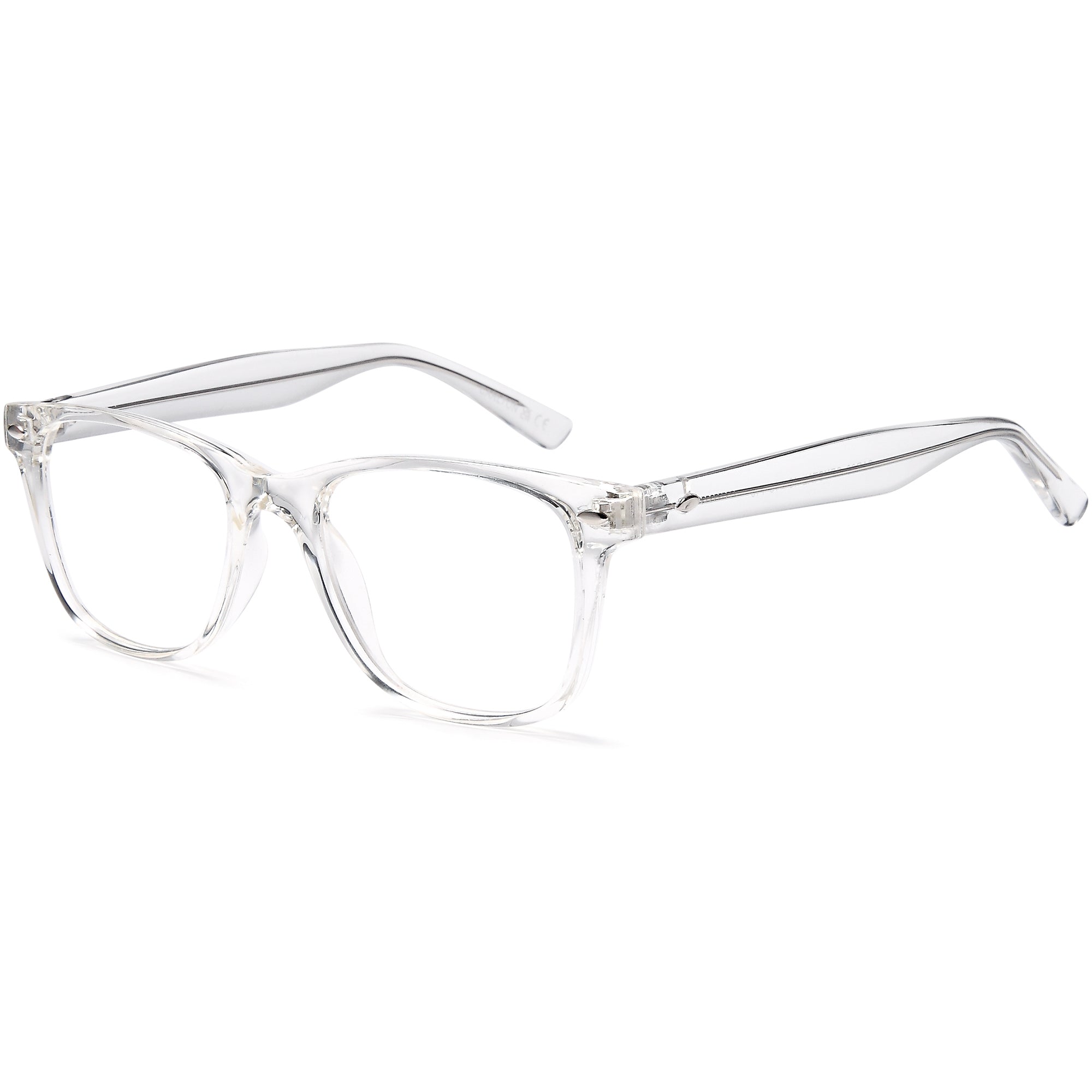 Carlton CAR29 Crystal Square Plastic Glasses – Unisex Full Rim Eyewear