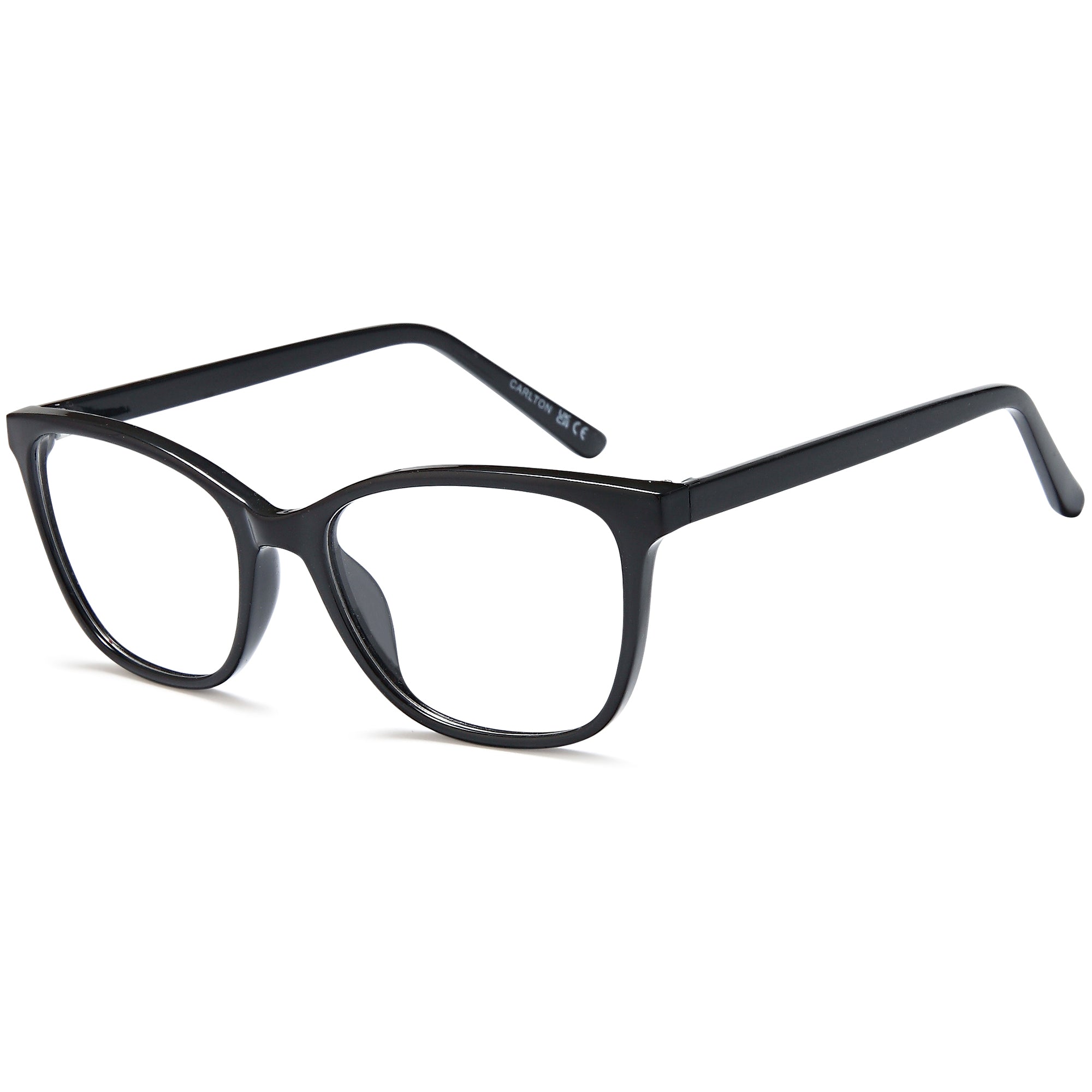 Carlton CAR32 Black Square Plastic Glasses – Women Full Rim Eyewear