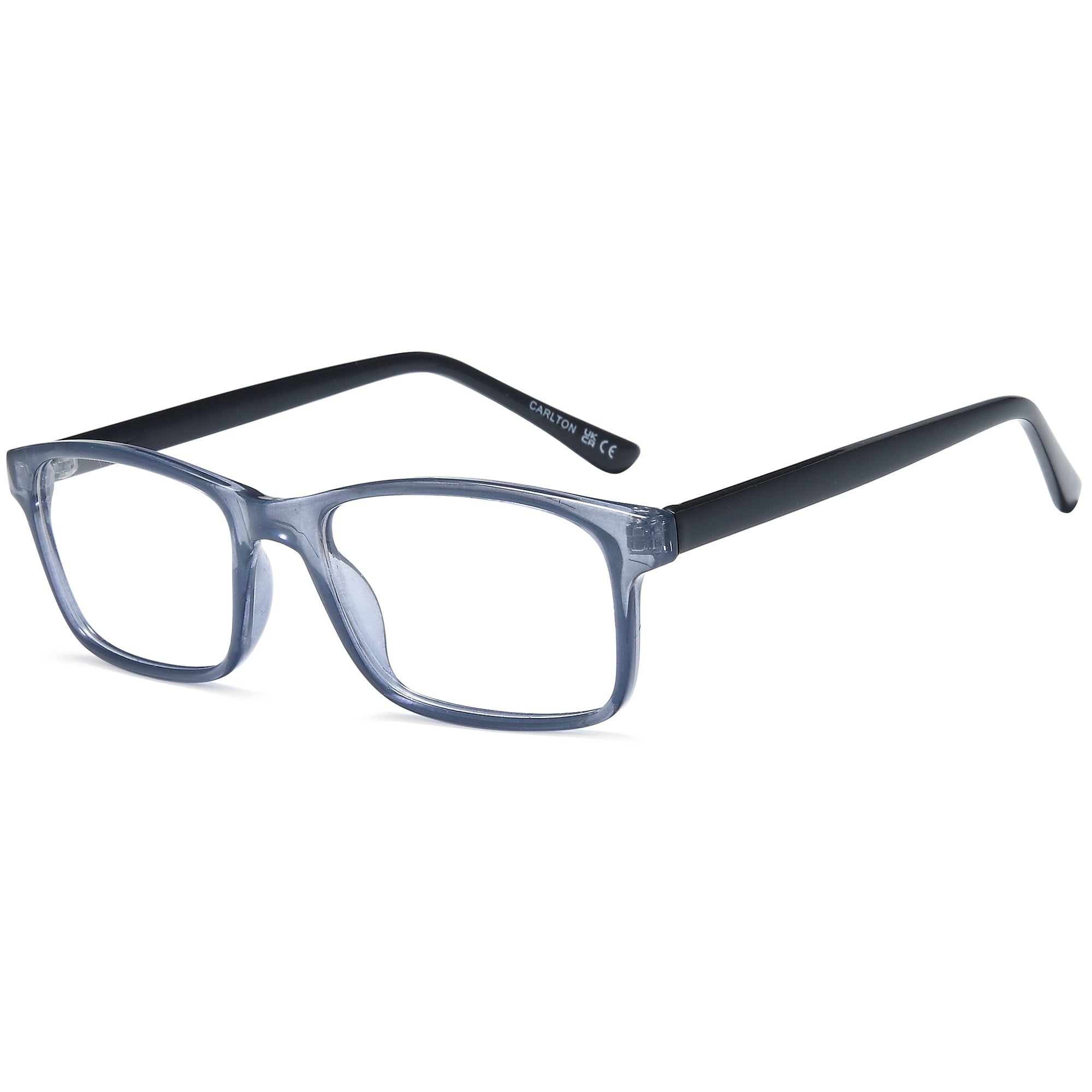 Carlton CAR34 Blue Square Plastic Glasses – Men Full Rim Eyewear