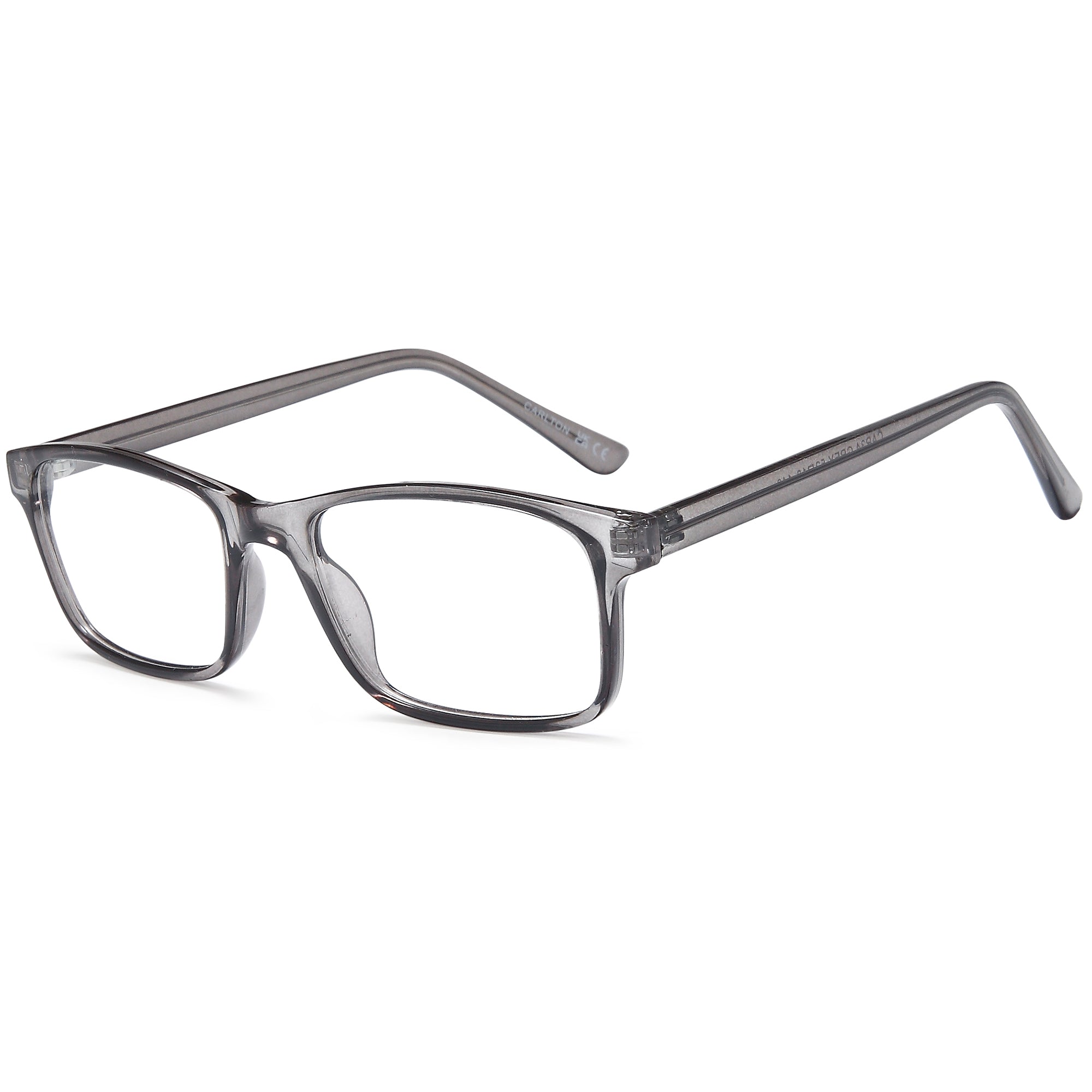 Carlton CAR34 Grey Square Plastic Glasses – Men Full Rim Eyewear