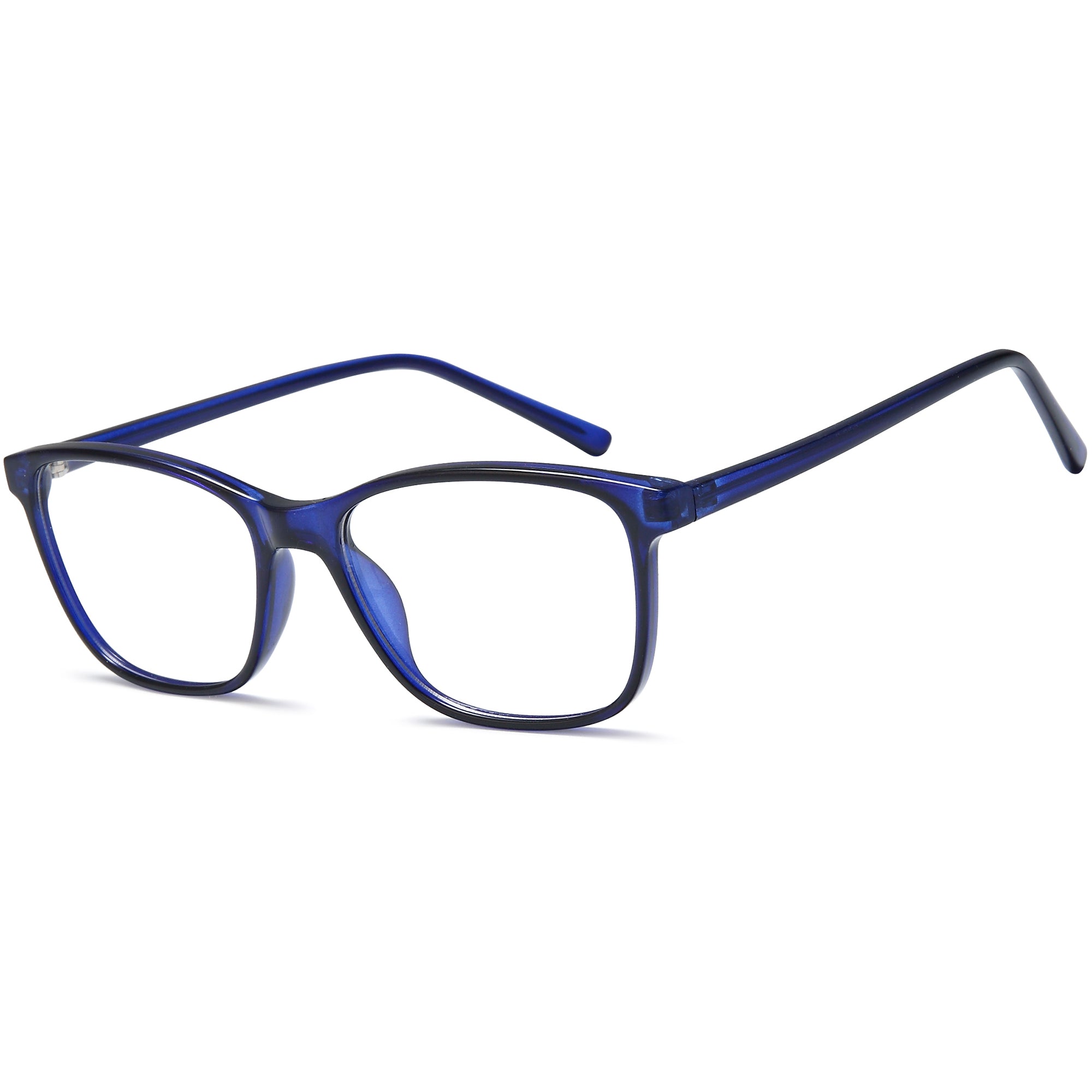 Carlton CAR36 Blue Square Plastic Glasses – Men Full Rim Eyewear