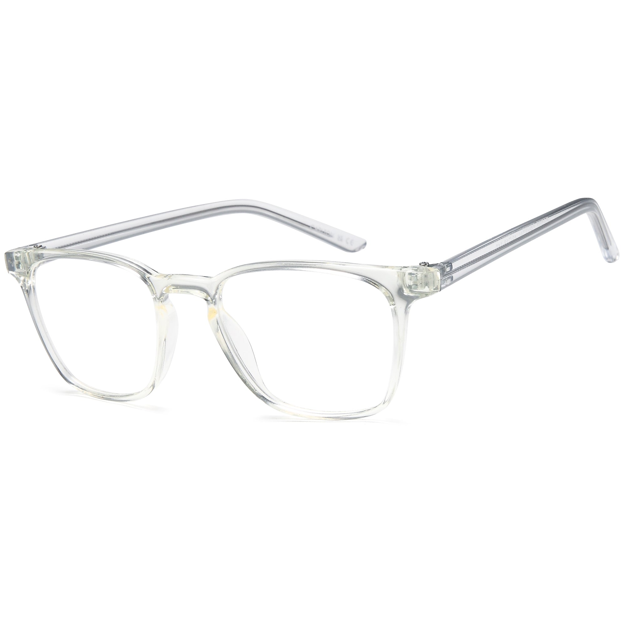 Carlton CAR37 Crystal Square Plastic Glasses – Unisex Full Rim Eyewear