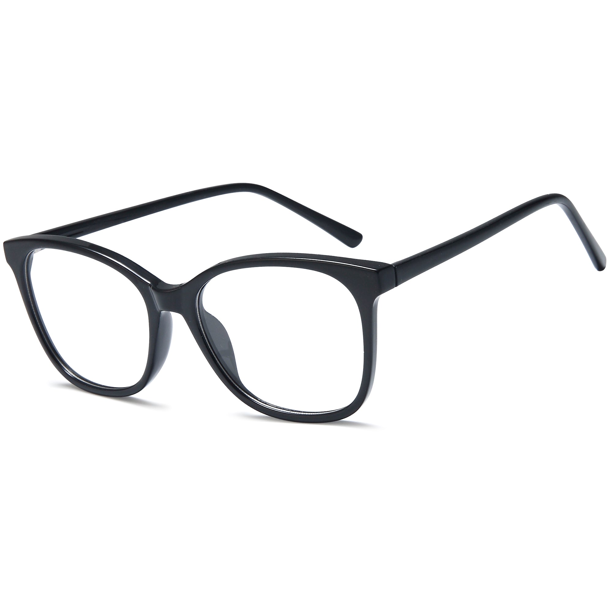 Carlton CAR38 Black Square Plastic Glasses – Unisex Full Rim Eyewear